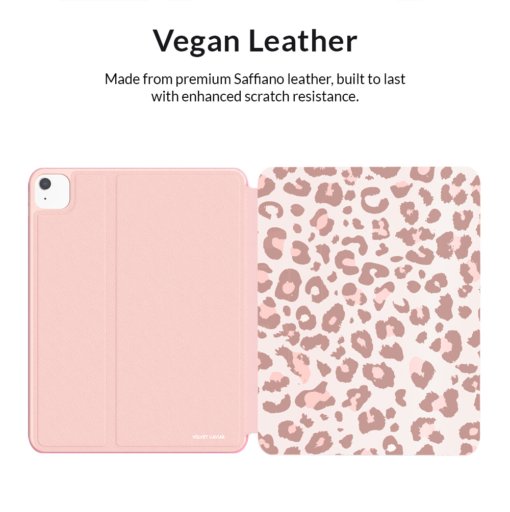 Blush Leopard iPad Case 2.0 - Stylish Protective Cover for iPad Air/Pro, Soft TPU Shockproof Shell with Precise Cutouts | Perfect for Work, School & Travel Accessories