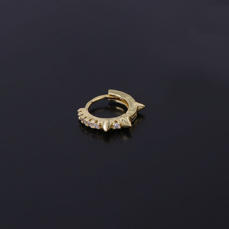 Hypoallergenic 18K Gold Cartilage Earrings for Upper Lobe Piercing - HSPJ314 | Dainty Jewelry for Everyday Wear & Special Occasions