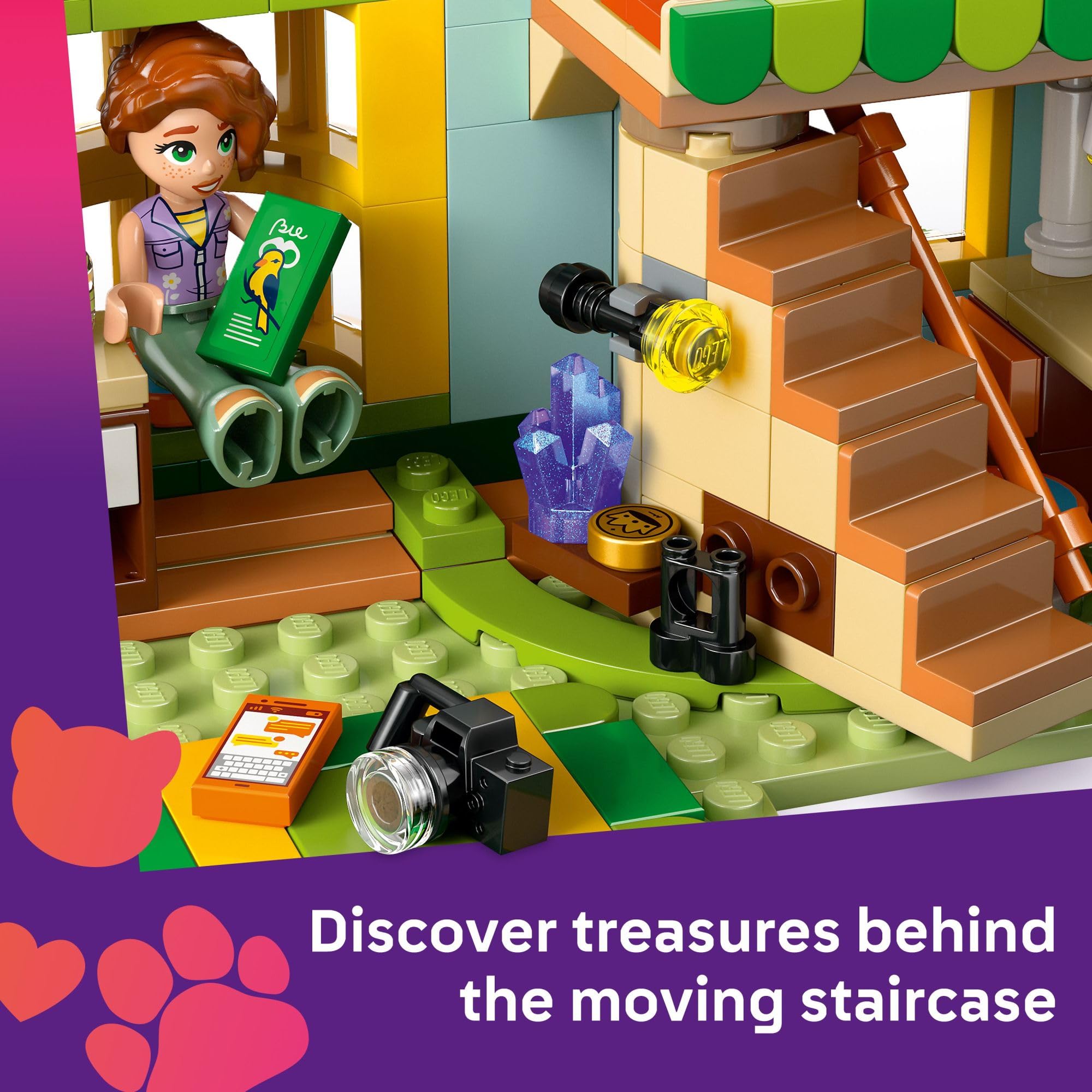 LEGO Friends Autumn’s Room Building Toy Set - Creative Pretend Play for Kids Ages 6+ (Girls & Boys) - Includes 2 Mini-Dolls, Bandit The Ferret & Bird Figure - Perfect Birthday Gift Idea - 42646 - Great for Imaginative Play, Room Decor & STEM Learning