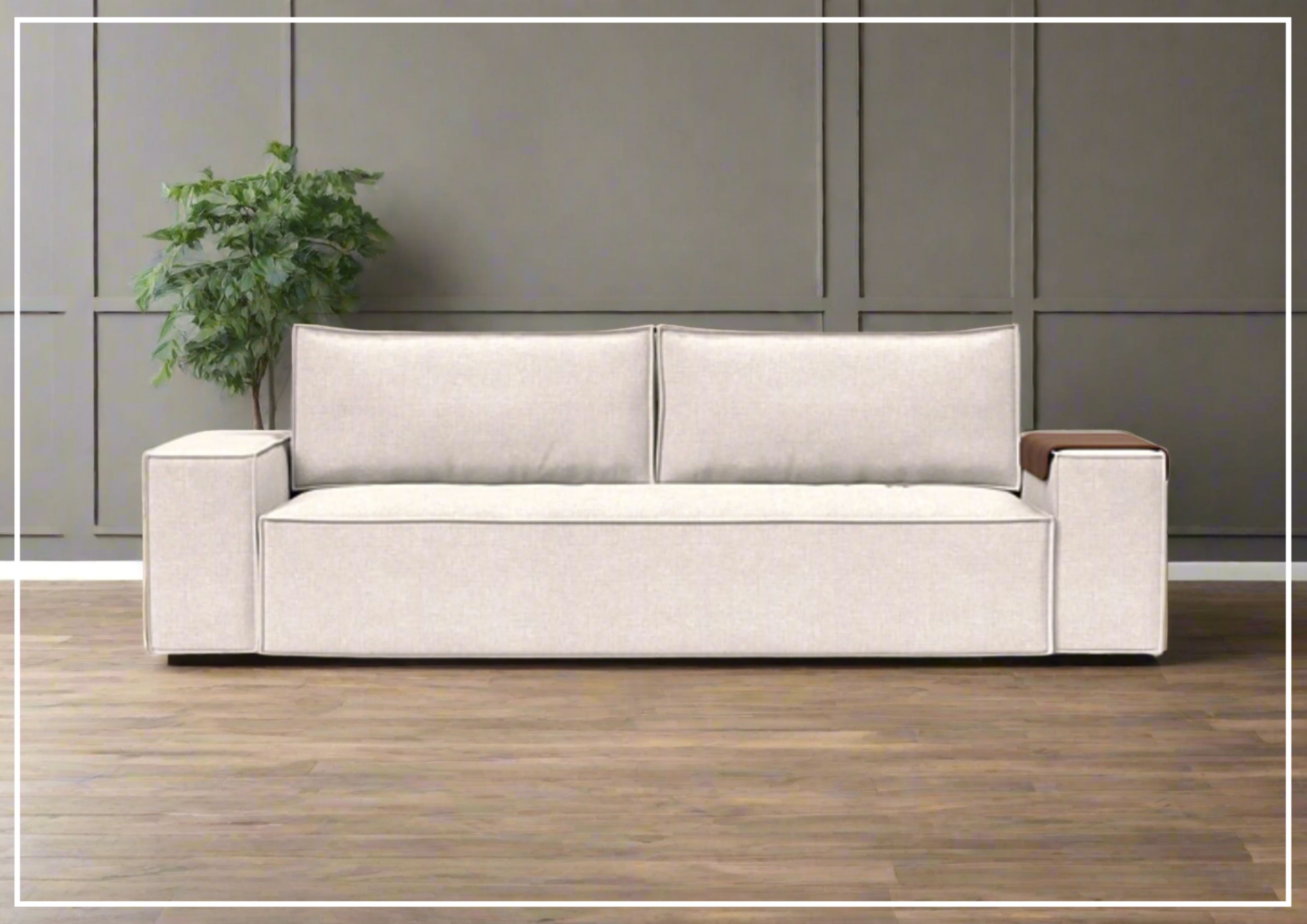 Innovation Living Newilla 2-Seater Convertible Fabric Sofa Bed - Comfortable Sleeper Sofa for Small Spaces, Guest Rooms & Apartments