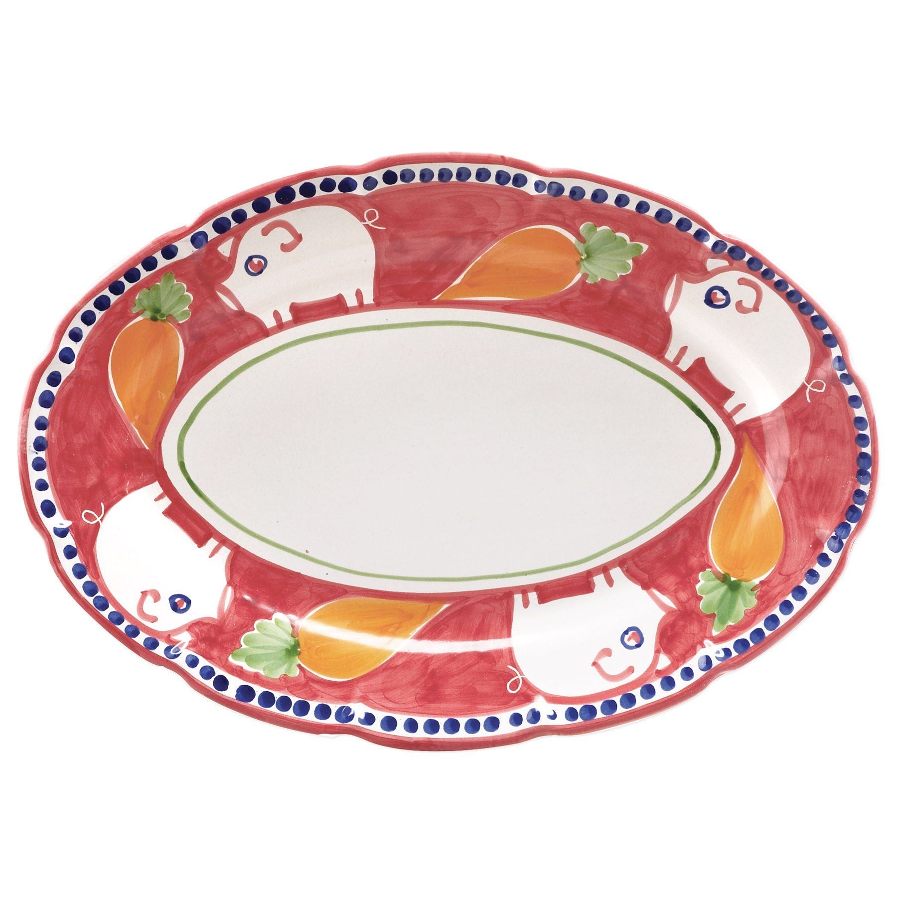 Campagna Porco Oval Platter - Premium Italian Ceramic Serving Dish for Charcuterie, Cheese & Appetizers | Perfect for Dinner Parties, Holidays & Entertaining