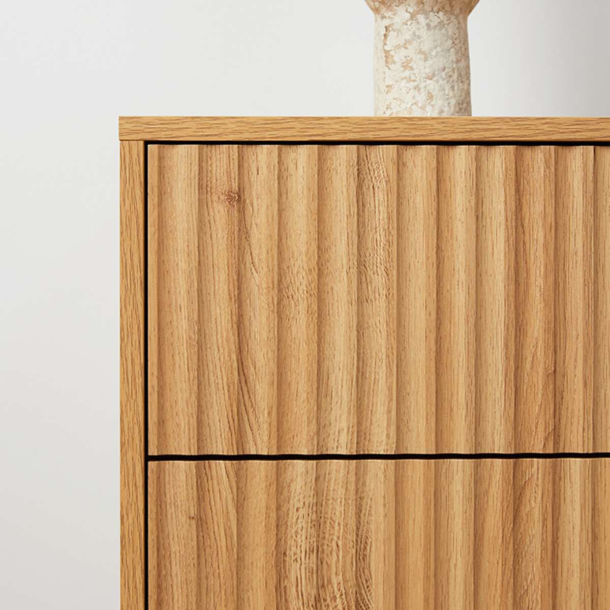 Deven Ball Feet Six Drawer Dresser - Natural Wood Bedroom Storage Organizer for Clothes, Towels & Linens | Perfect for Master Bedroom, Guest Room & Nursery Organization
