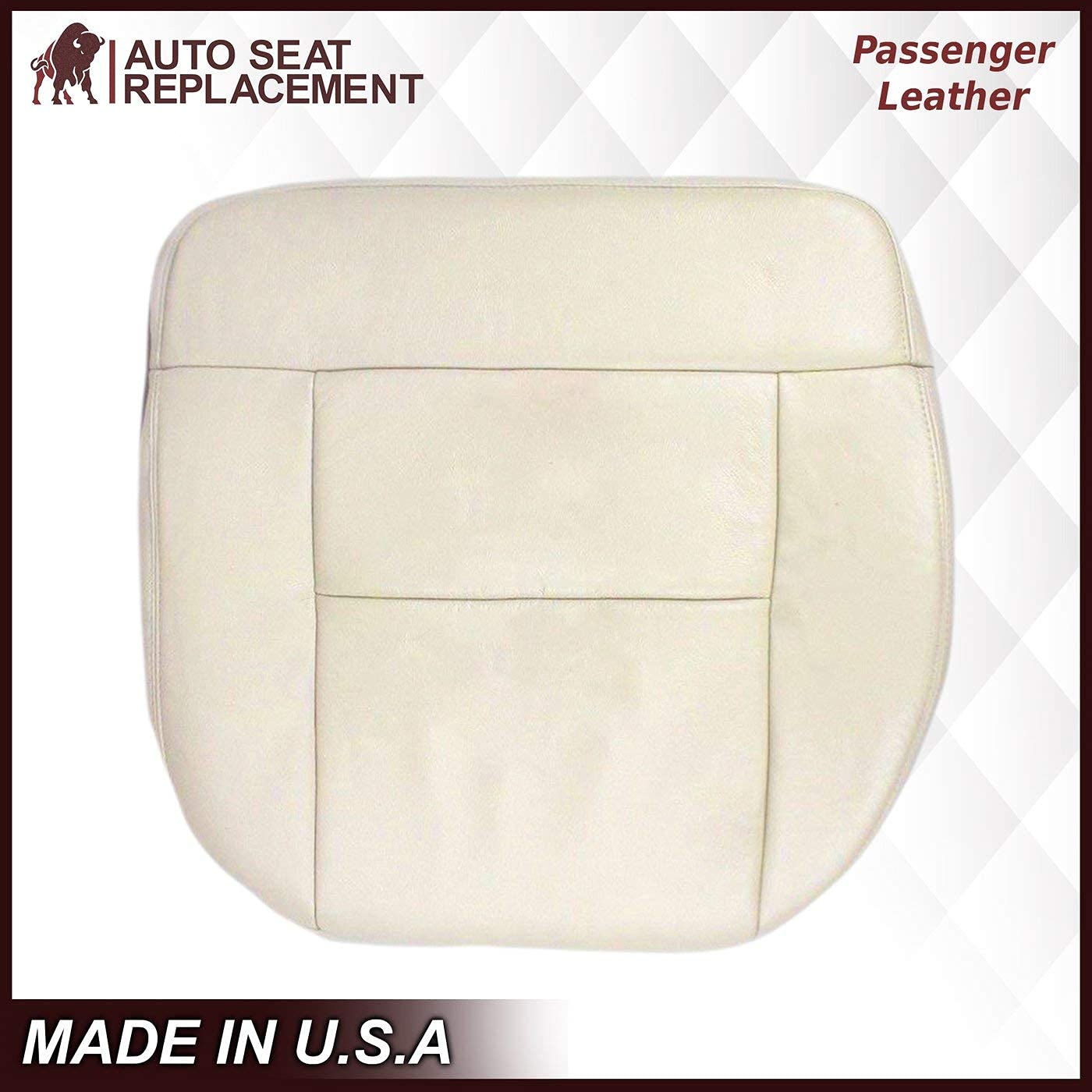 2004 Ford F150 Leather Seat Cover Replacement - Light Parchment Tan Passenger Bottom Seat Cover | Durable & Custom Fit | Perfect for Car Interior Upgrade, Road Trips & Daily Commute