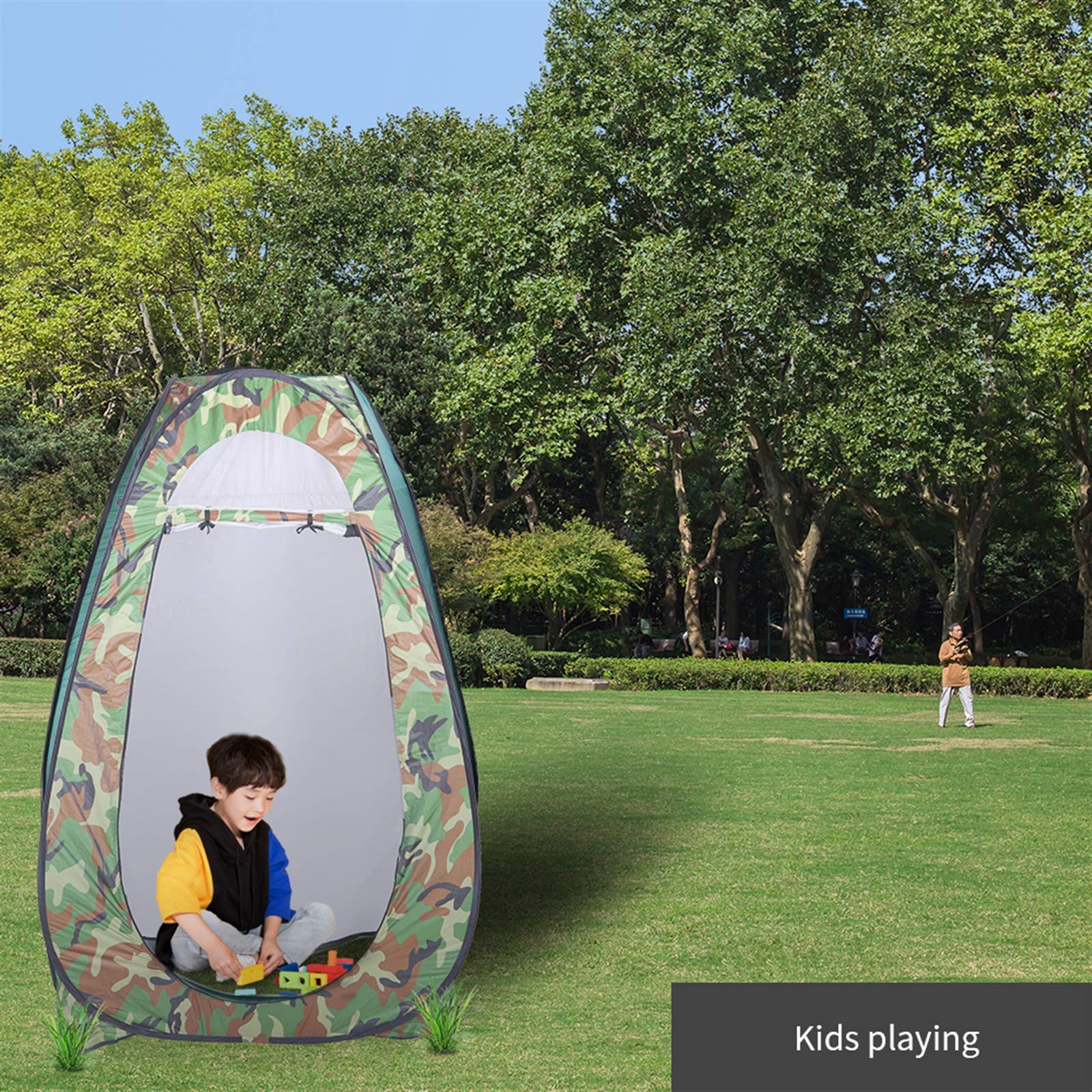 Portable Pop Up Privacy Shower Tent - Lightweight Outdoor Changing Room & Camp Toilet Shelter with Carry Bag | Instant Setup for Camping, Beach, Patio & Emergency Use | Sun & Rain Protection