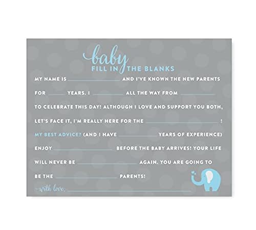 Cards Baby Fill in the Blanks