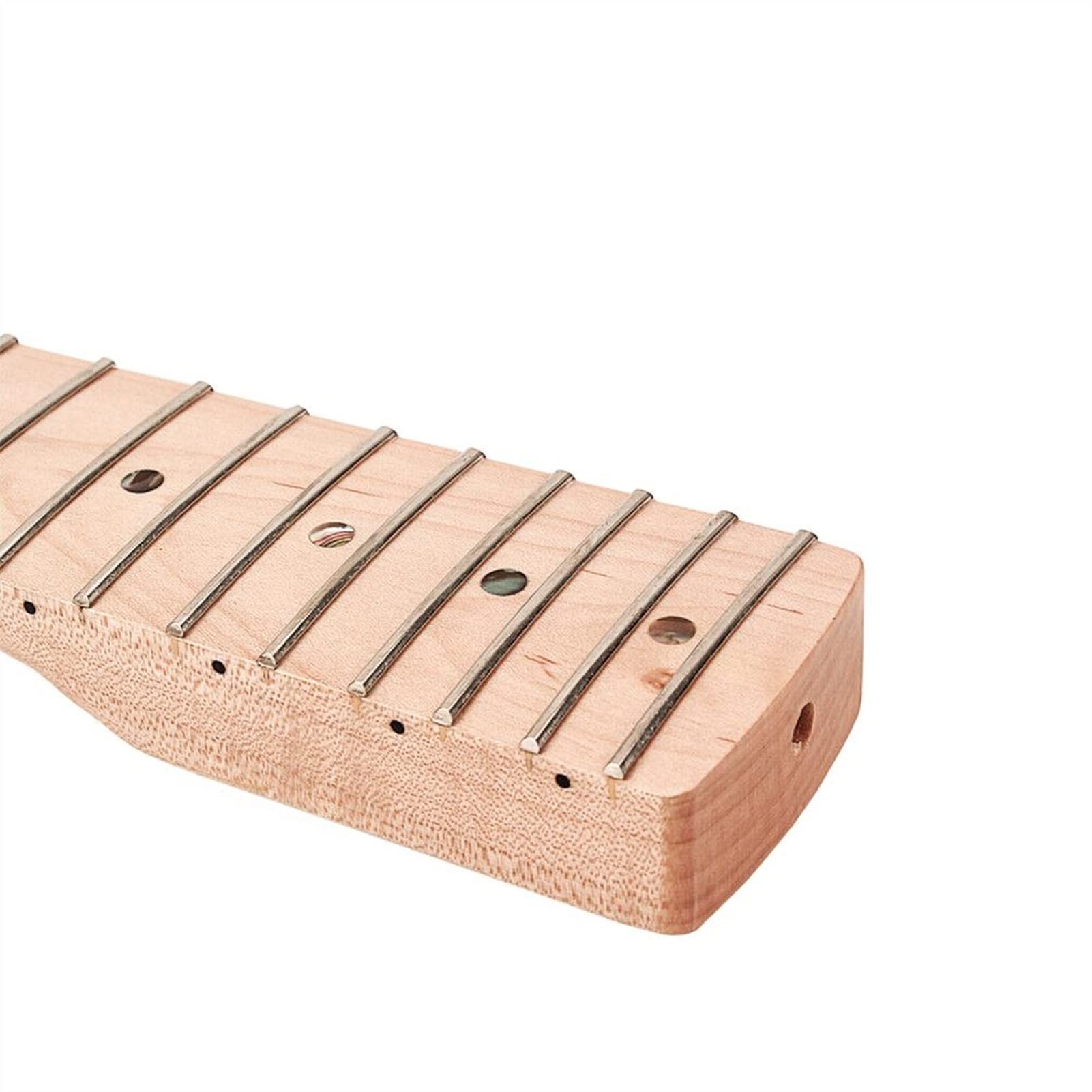 Maple Wood 22-Fret Electric Guitar Replacement Neck for ST Style Guitars - Unfinished Fingerboard | Perfect for DIY Guitar Repair & Custom Builds