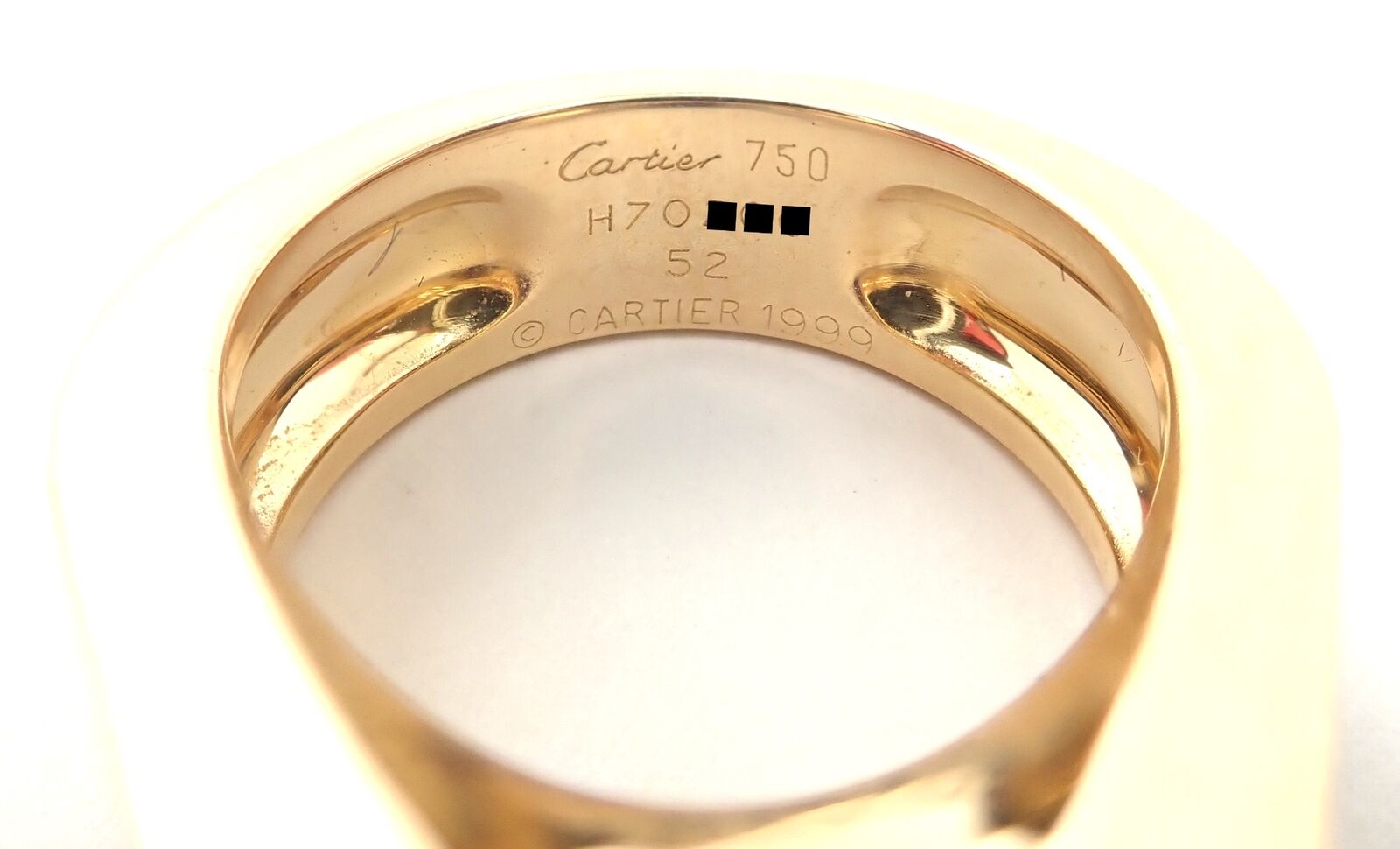 Authentic Cartier Tankissi 18K Yellow Gold Diamond Large Amethyst Ring - Luxury Jewelry for Women, Perfect for Weddings, Anniversaries & Special Occasions