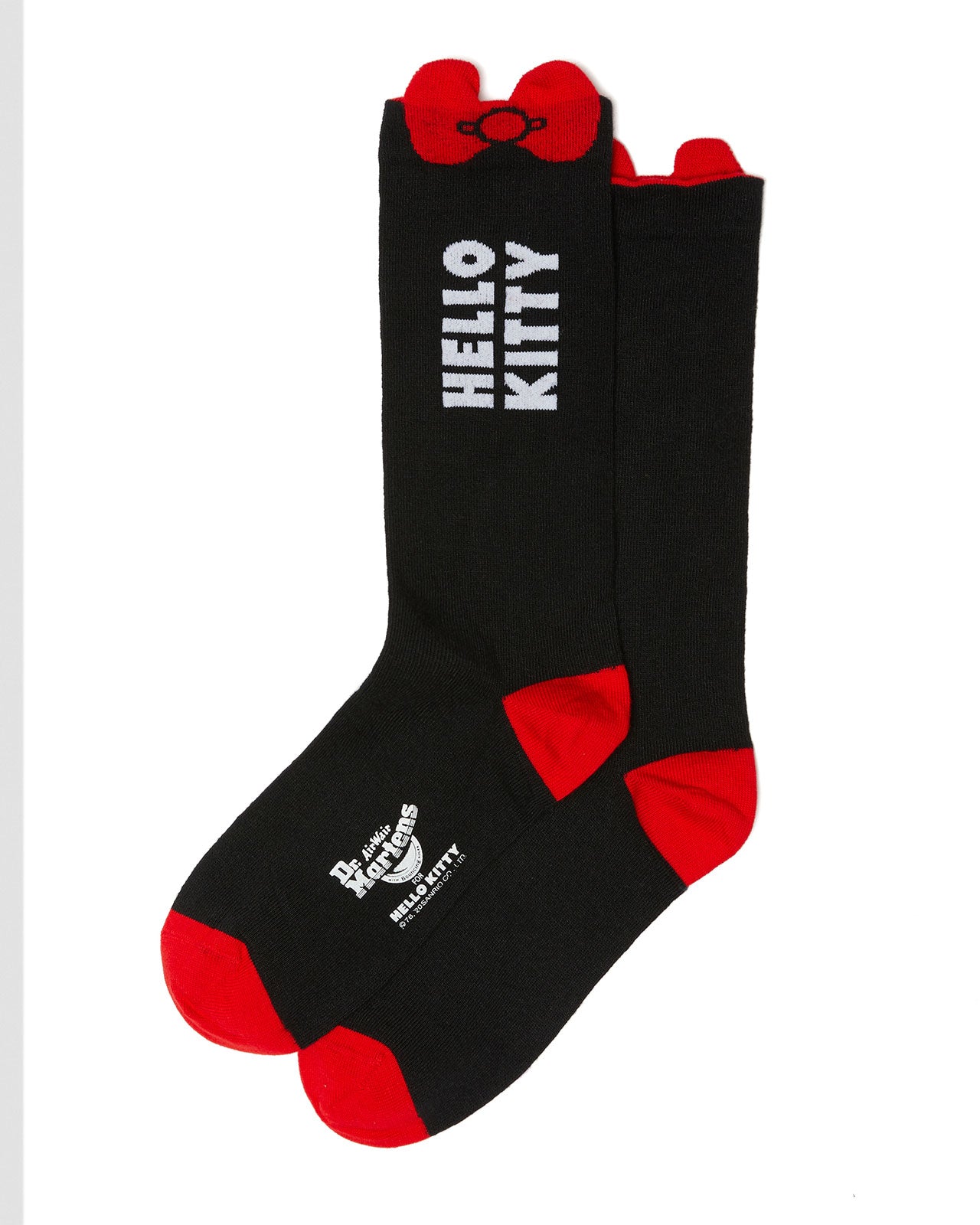 Hello Kitty Bow Socks for Women - Cute Black Knee High Socks with Bowknot Design - Perfect for Cosplay, Gift Giving, and Kawaii Fashion Outfits