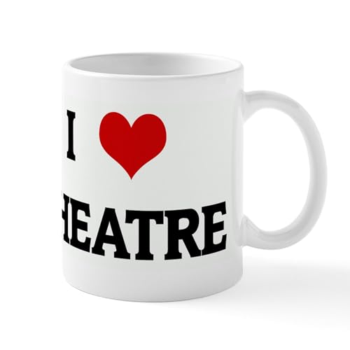 White - I Love THEATRE Mug