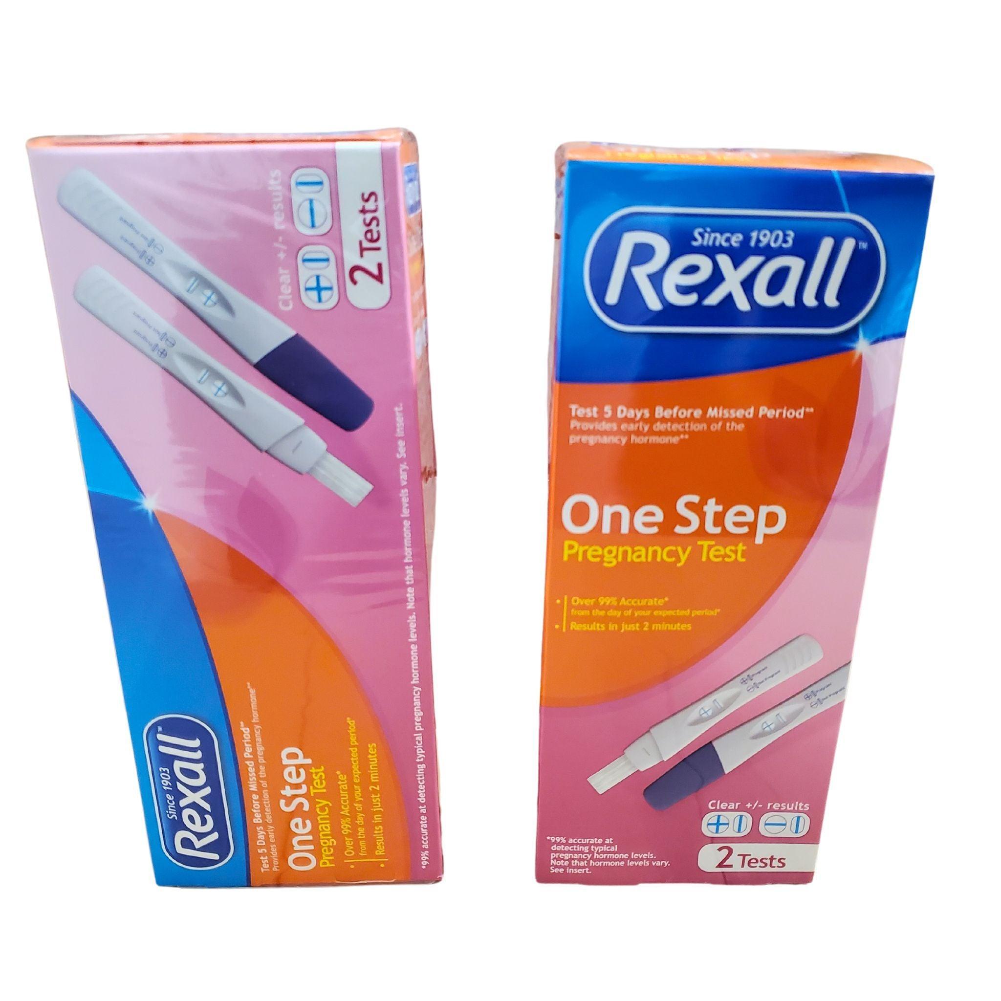 Rexall One Step Pregnancy Test Kit (48 Count) - Early Detection, Accurate Results Since 1903 | Home Use, Family Planning, Fertility Tracking