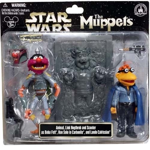 Star Wars Boba Fett, Han Solo in Carbonite & Lando 3-Pack Action Figures - Disney Collectible Toys for Display & Play | Perfect for Fans, Gift Giving & Home Decor