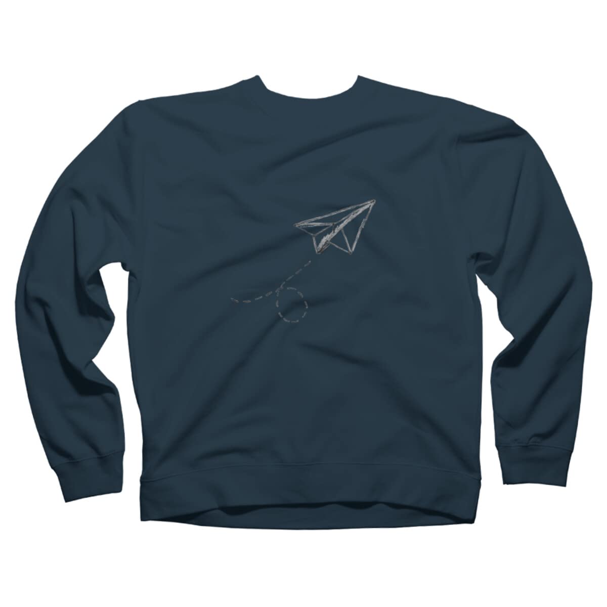 YoPedro Unisex Paper Airplane Graphic Sweatshirt | Design By Humans | Casual Streetwear for Men & Women | Perfect for Everyday Wear, Outings & Gifts