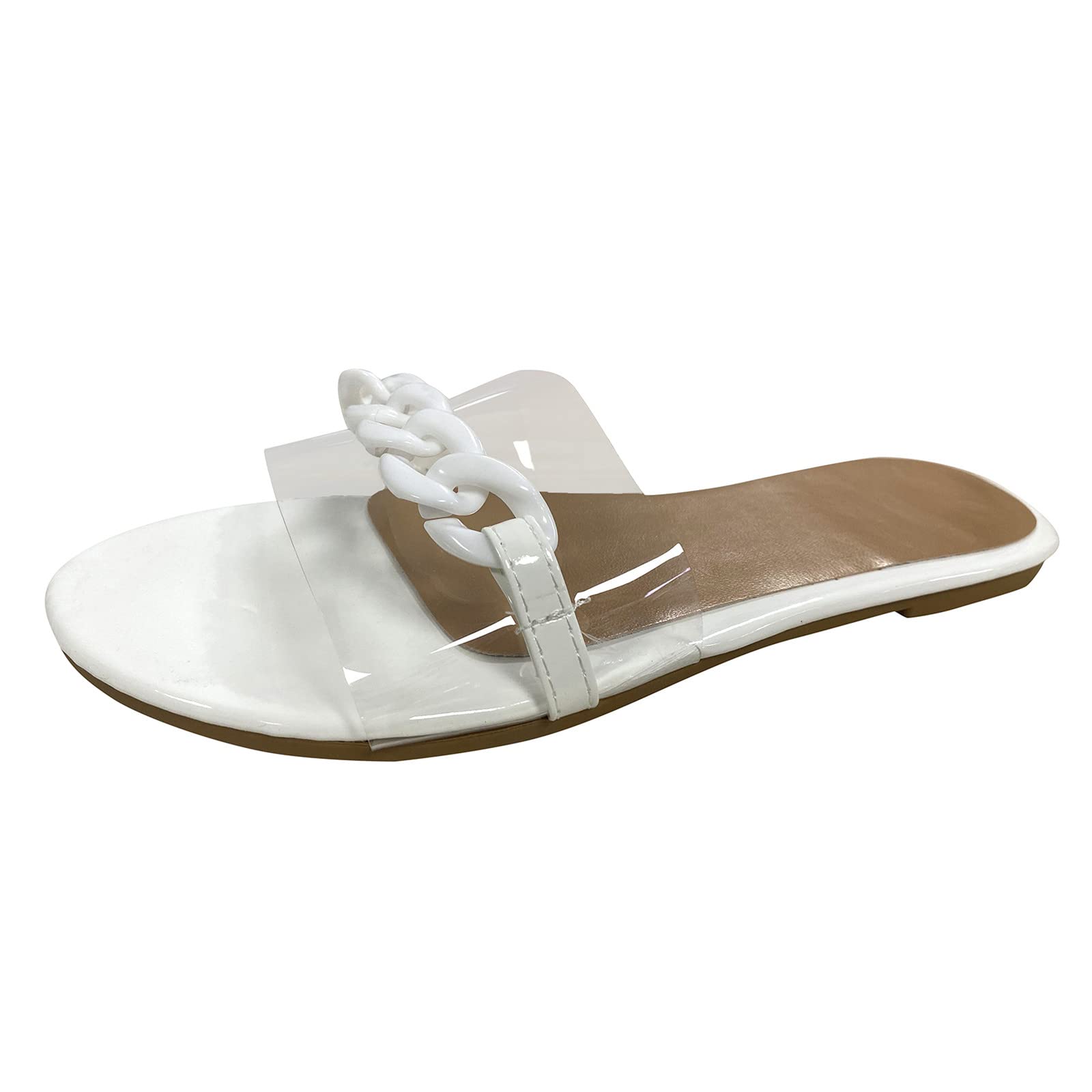 Women's Fashion Wedge Sandals - 2 Strap Hollow Peep Toe Casual Sandals in White | Perfect for Summer Outfits, Beach Vacations & Everyday Comfort