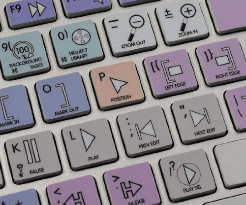 Apple Final Cut Pro X Galaxy Series Keyboard Stickers - Compatible with MacBook, iMac, Mac Pro - Perfect for Video Editors & Content Creators
