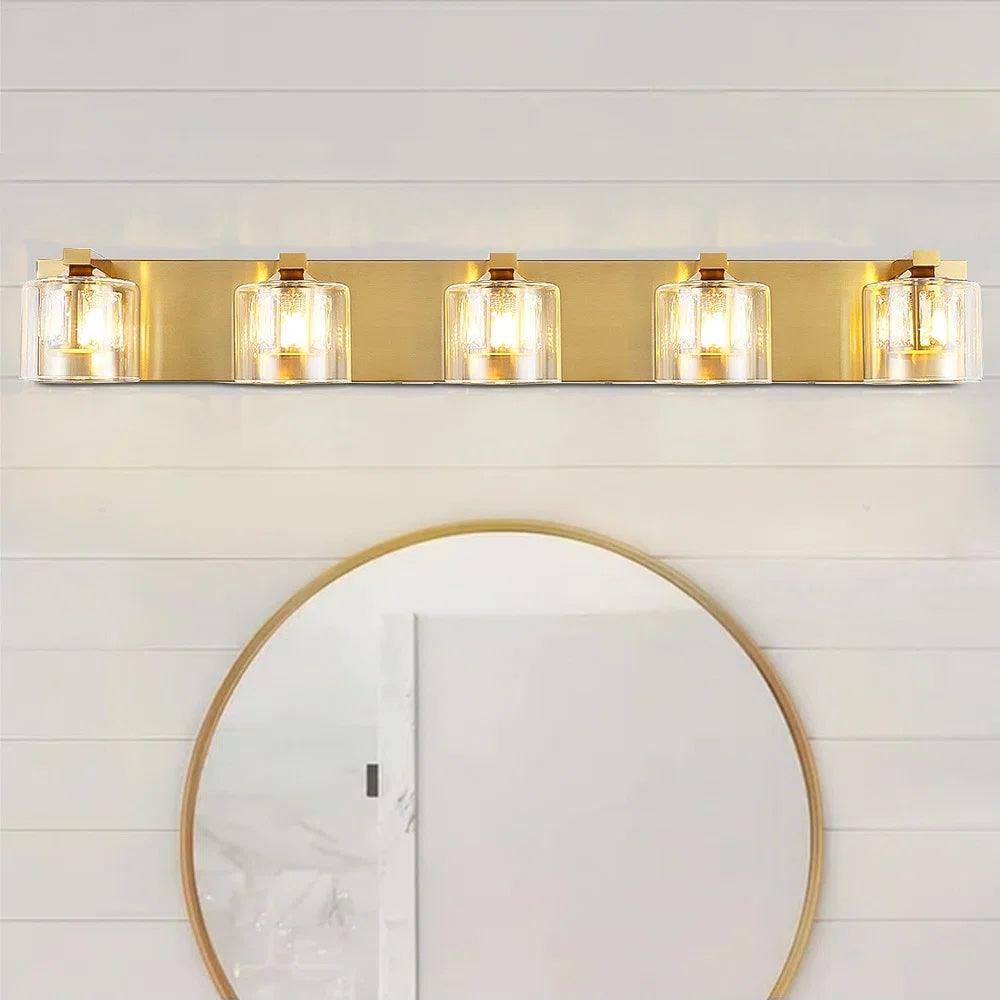Kolt Modern 5-Light Bathroom Vanity Lighting Fixture - Elegant LED Vanity Light for Bathroom Mirror, Perfect for Modern Home Decor & Spa-Like Ambience
