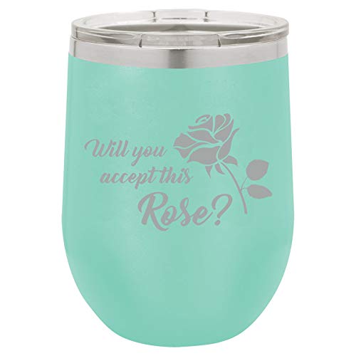 12 oz Double Wall Vacuum Insulated Stainless Steel Stemless Wine Tumbler - Leakproof Travel Mug with Lid for Coffee, Tea & Hot/Cold Drinks - Perfect for Office, Commute, Picnics & Outdoor Activities (Teal)