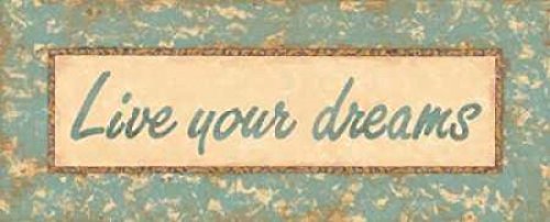 Jillian Jeffrey Distressed Aqua Poster Print - 24x48 Inches - Vintage Wall Art for Living Room, Bedroom & Office Decor