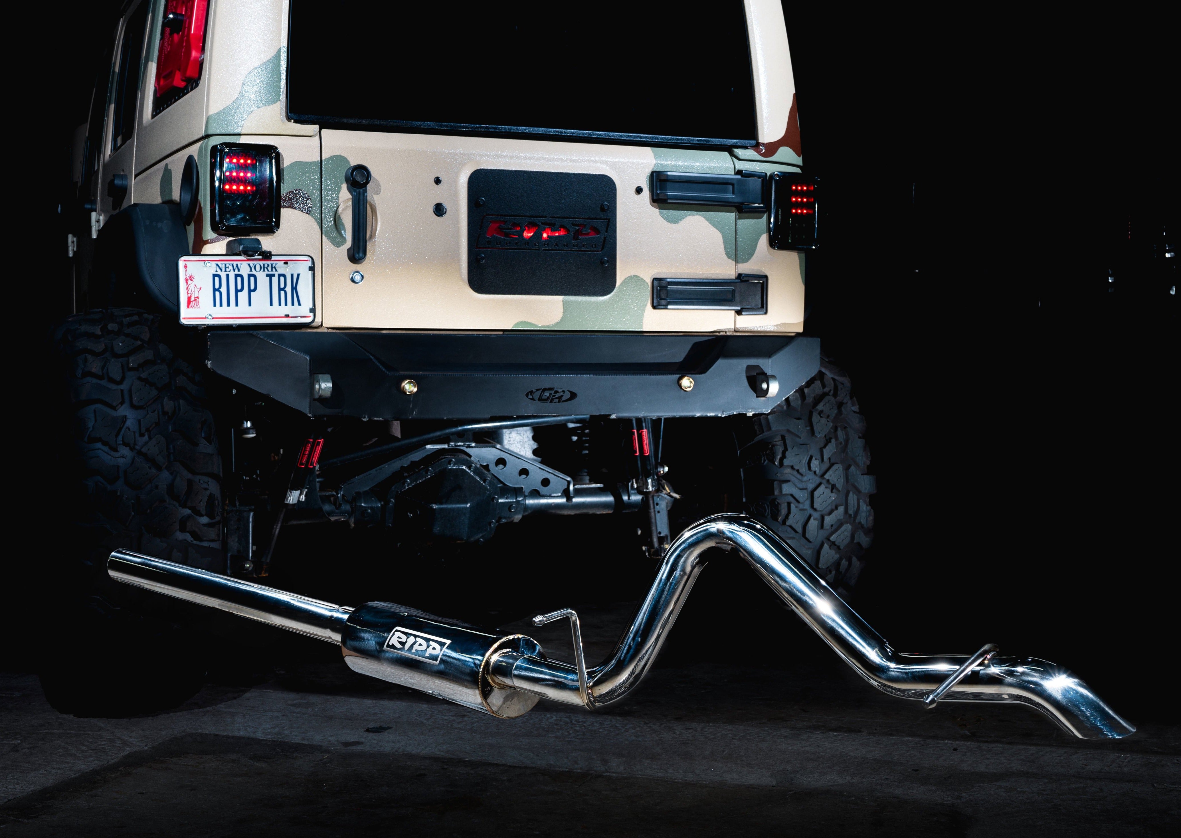 2007-2018 Jeep Wrangler JK Catback Exhaust System Kit - High Performance Stainless Steel Muffler for Off-Road & Daily Driving