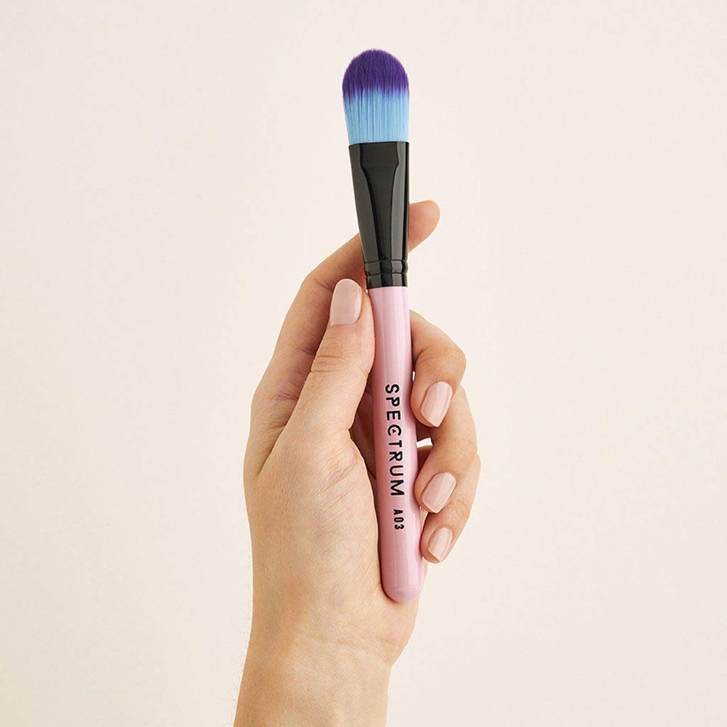 Professional Spectrum Brushes - Oval Foundation Makeup Brush Set for Flawless Liquid & Cream Application | Perfect for Daily Makeup, Contouring & Blending