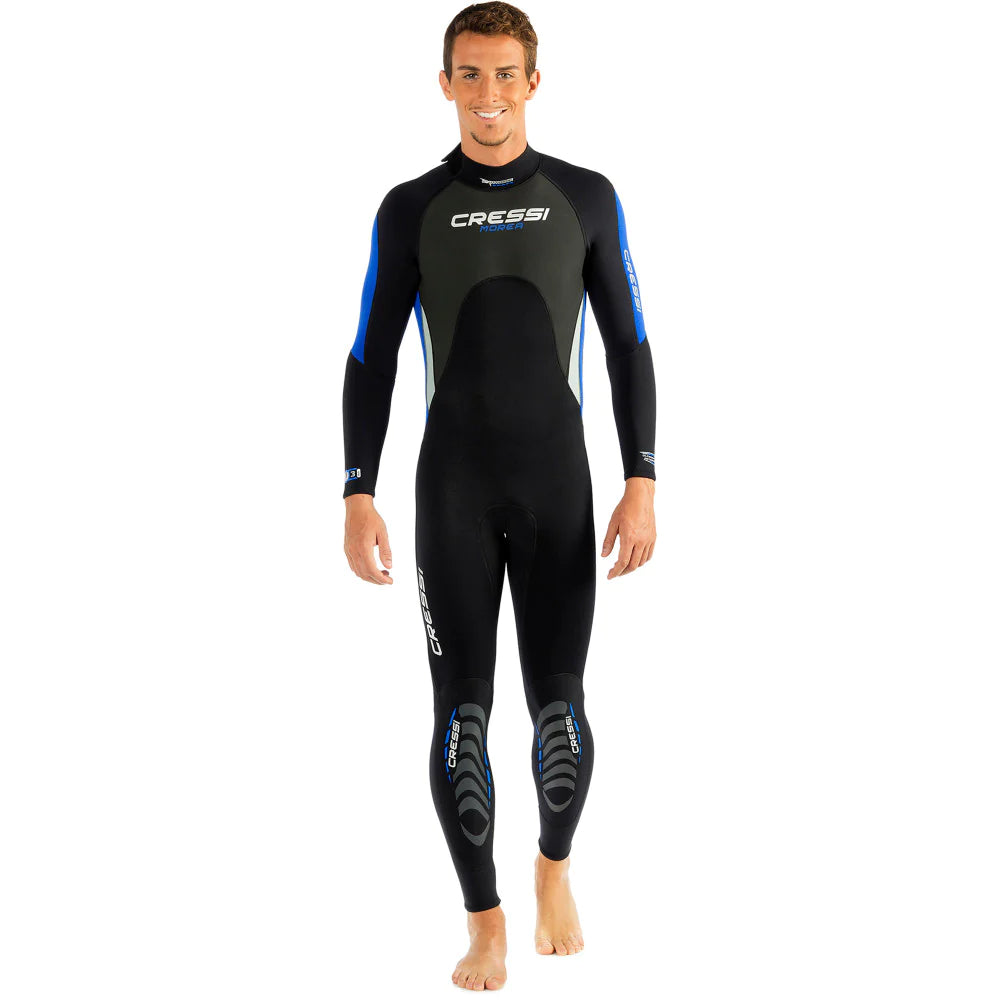 Cressi Morea 3mm Neoprene Wetsuit for Men - Comfortable & Flexible Scuba Diving, Snorkeling & Water Sports Gear