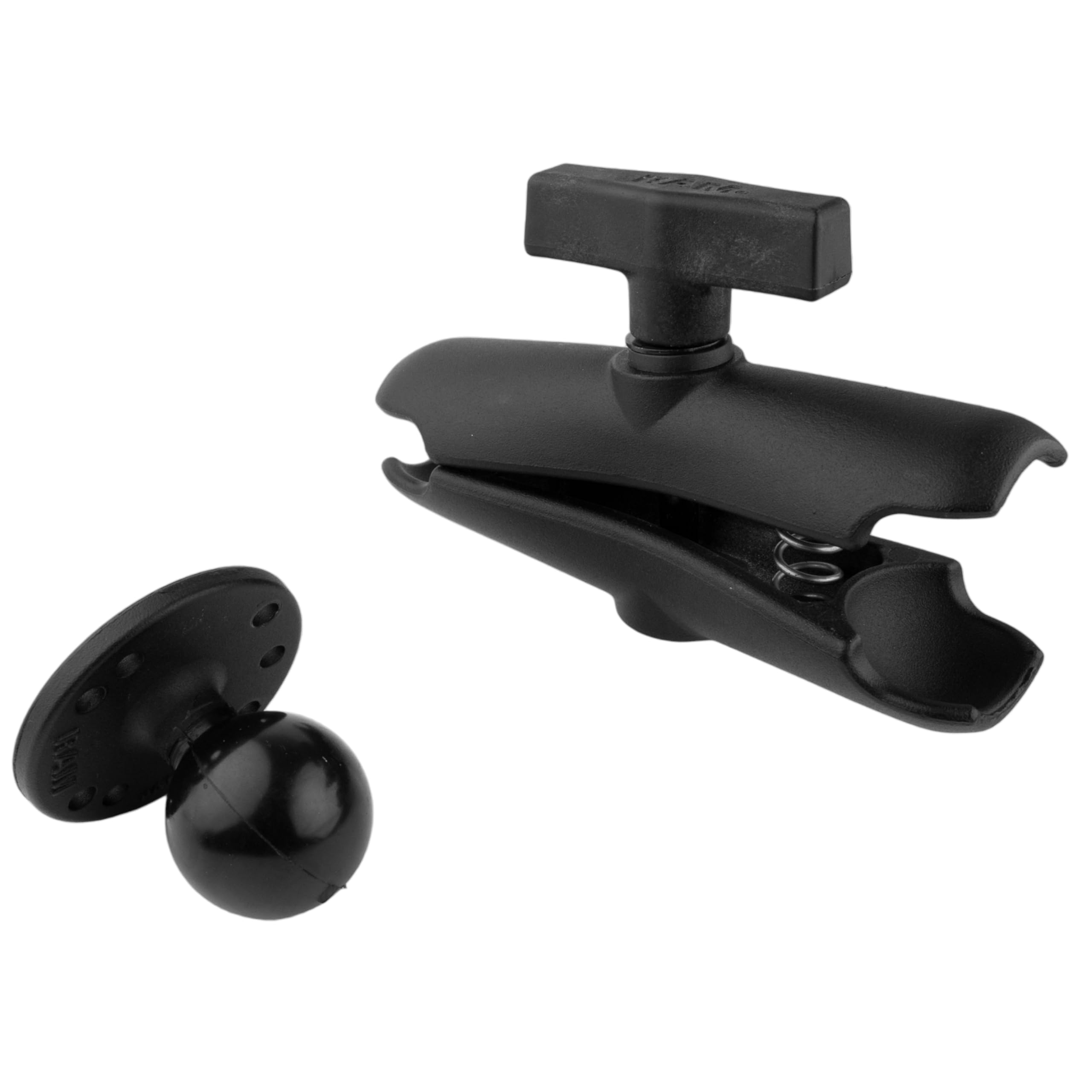 RAM Mounts C Size Medium Double Socket Arm with Round Ball Plate RAM-103U - 车载导航设备支架，适用于摩托车、自行车和ATV