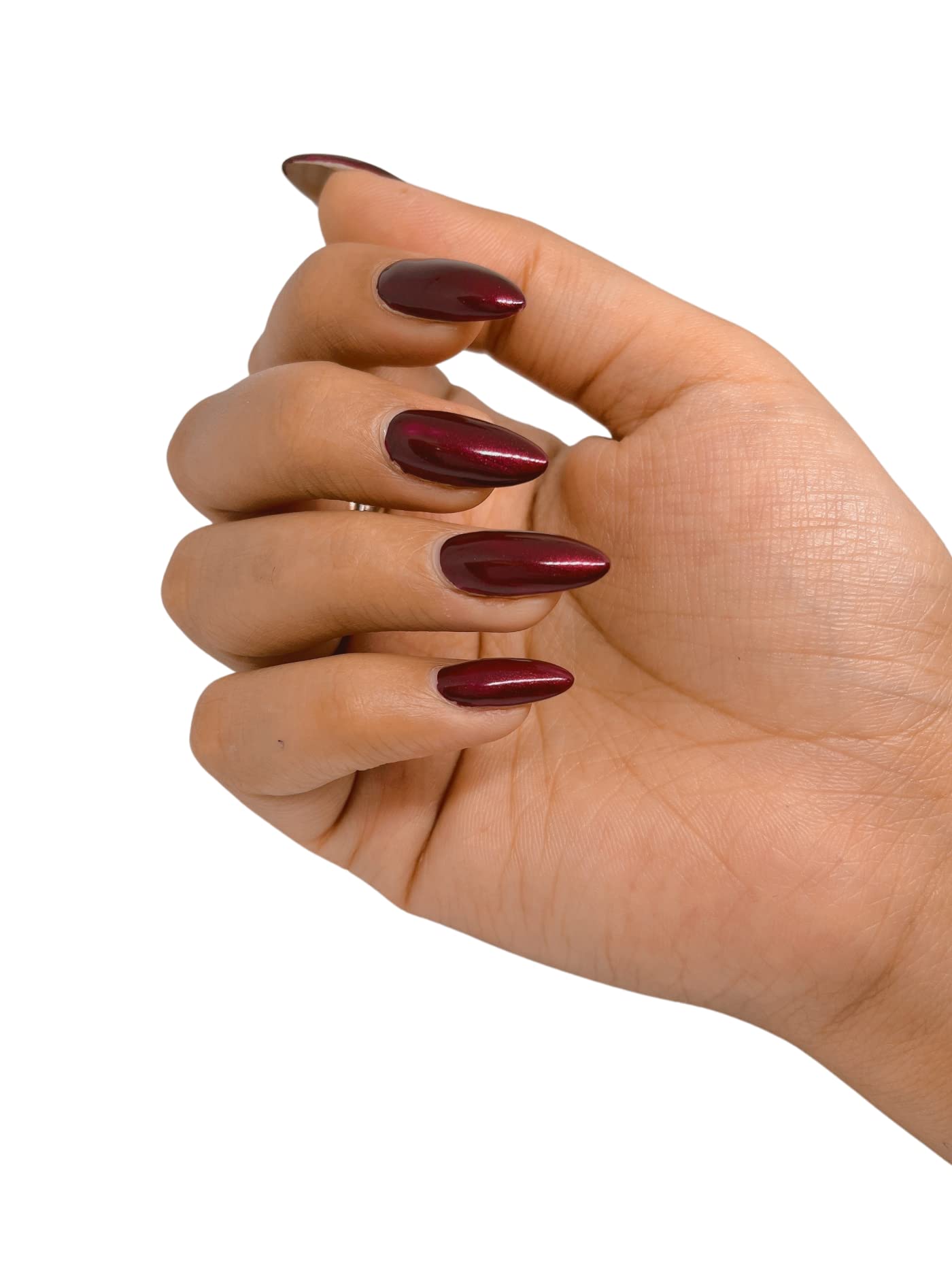 U Shine Cabernet Nail Polish - Burgundy Glossy Lacquer (11ml) | Paraben-Free, Vegan, No Yellowing, Chipping or Cracking | Long-Lasting Wear for Manicures & Pedicures | Perfect for Parties, Weddings & Everyday Elegance