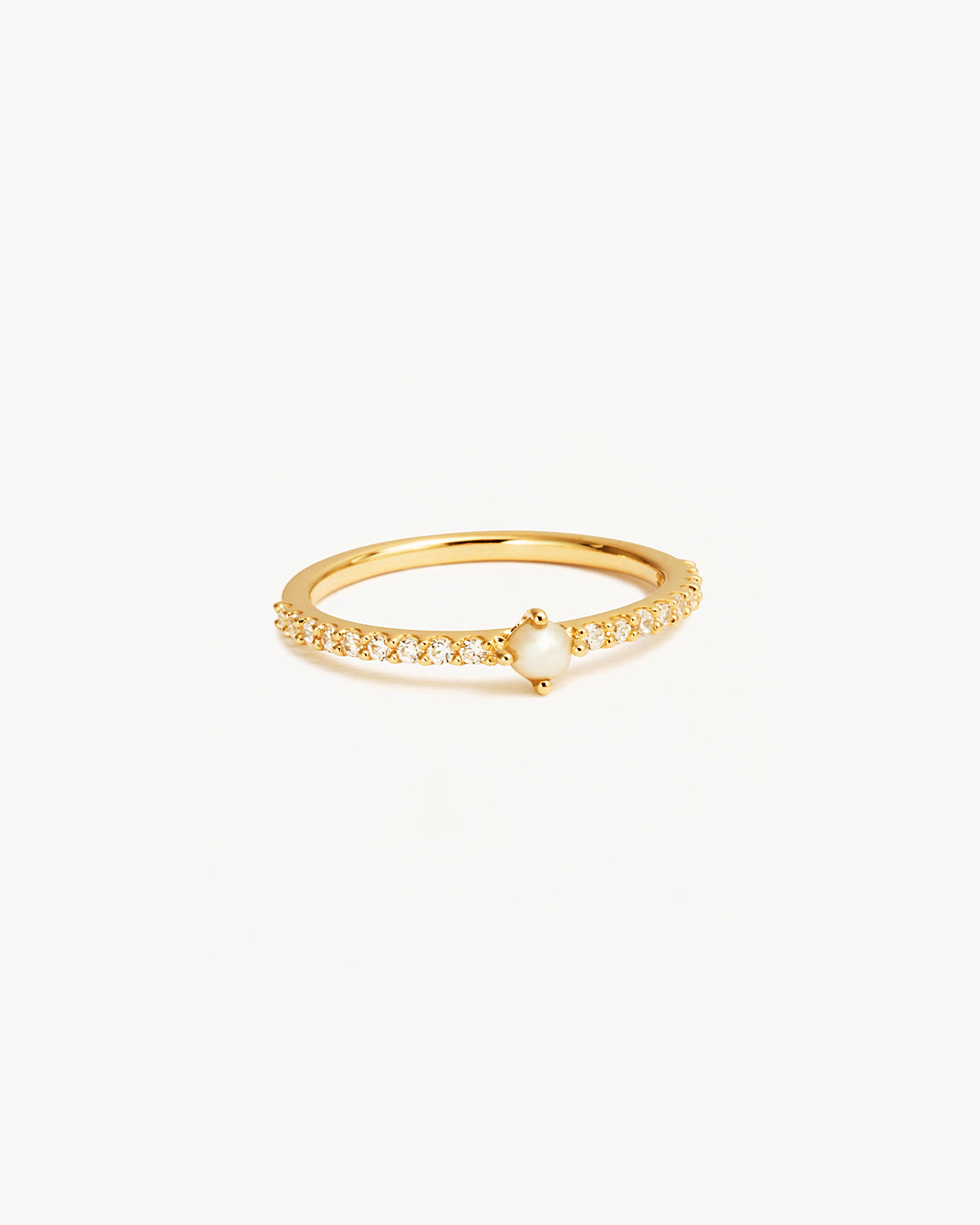 14K Solid Gold Whispers of the Sea Diamond Ring - Elegant Dainty Stackable Band for Women, Perfect for Engagement, Wedding, Anniversary & Everyday Wear