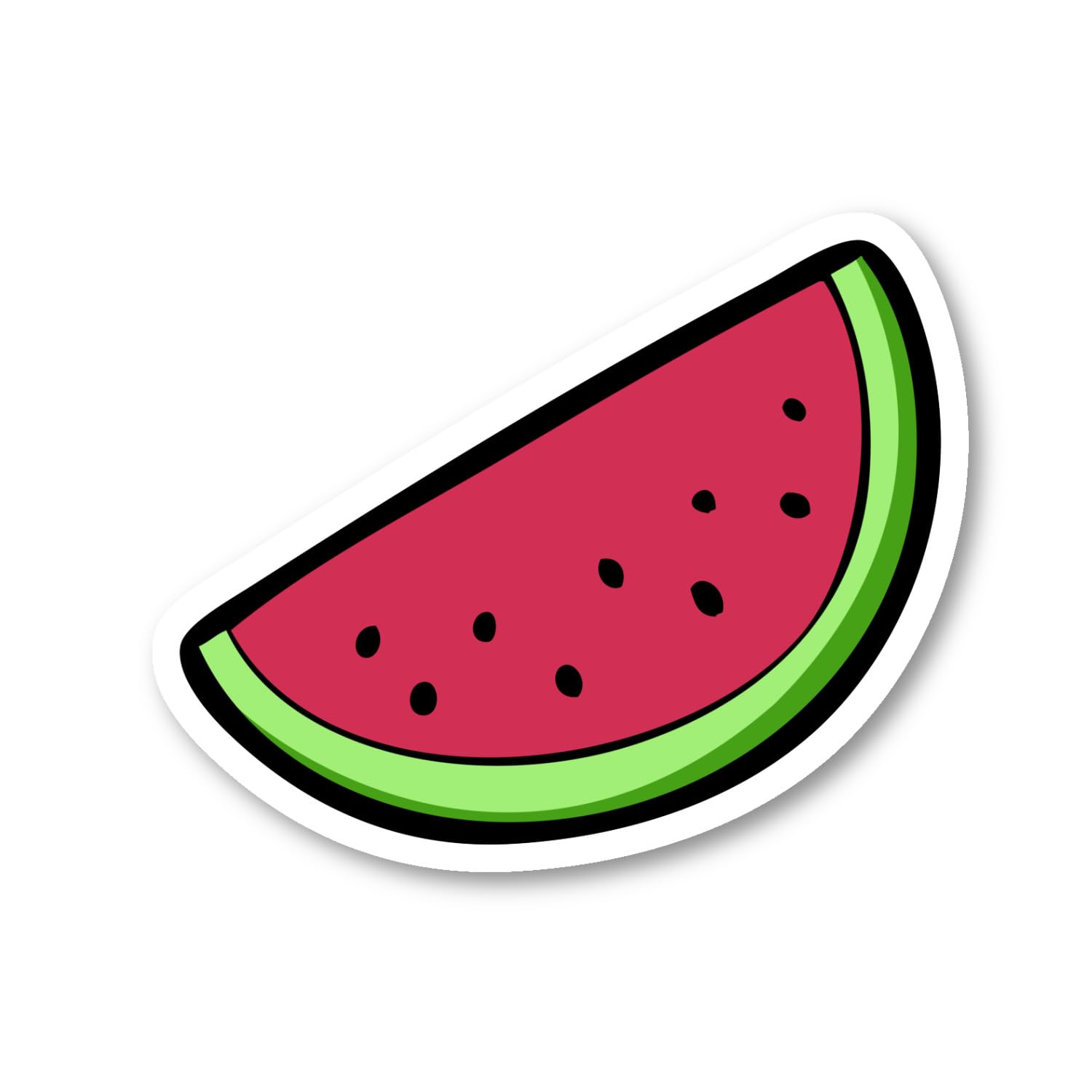 Funny Watermelon Vinyl Stickers - 3 Pack (2.5, 3, 4 Inch) - Durable Laptop, Phone, Water Bottle & Car Decals - Perfect for DIY Crafts, School Supplies & Personalizing Devices
