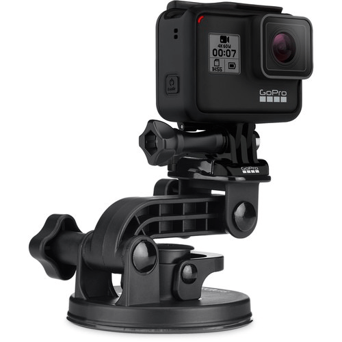 GoPro Suction Cup Mount - Secure & Adjustable Action Camera Mount for Cars, Motorcycles, Surfboards | Perfect for Adventure Sports, Vlogging & Travel Videos