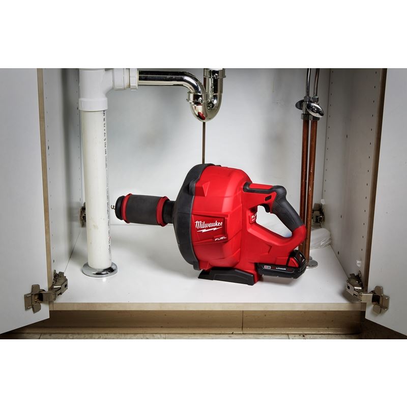 M18 FUEL 18V Brushless Cordless Drain Snake Kit with Cable Drive - 2772A-21 - Perfect for Plumbing, Home Maintenance & DIY Drain Cleaning