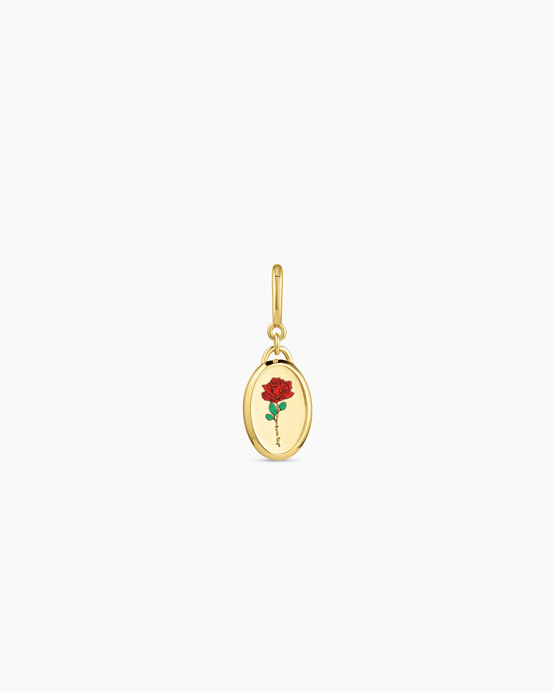 Rose Coin Parker Charm Necklace - Elegant Gold Plated Rose Pendant for Women - Perfect for Valentine's Day, Anniversary & Romantic Gifts