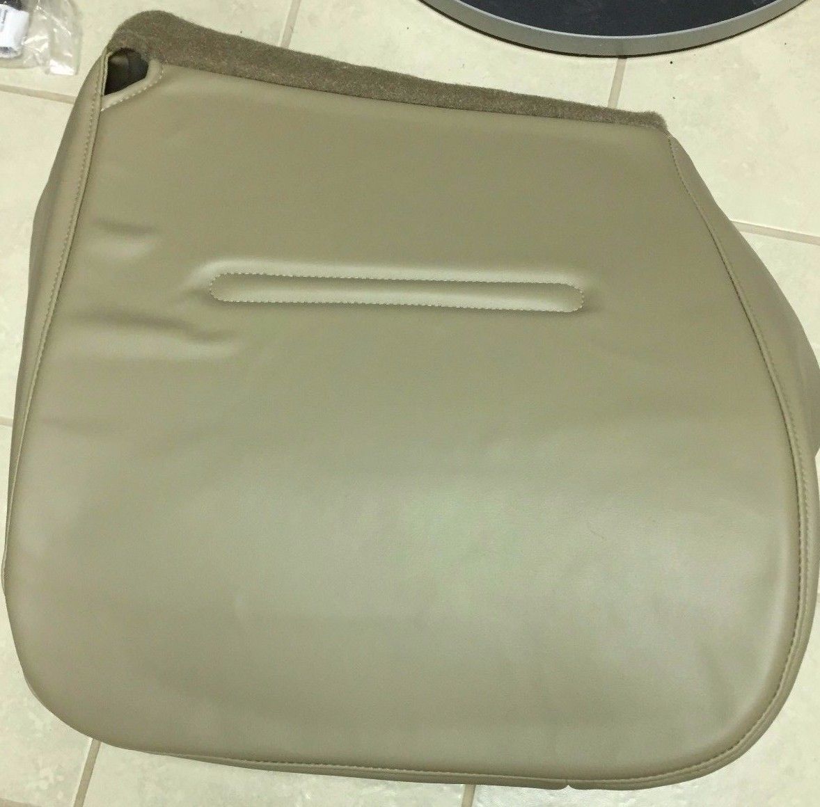 Ford F250 XL Diesel Service Driver Bottom Vinyl Seat Cover - Tan Color Replacement Seat Cover for 1999-2003 Models | Durable & Comfortable for Truck Drivers & Work Vehicles