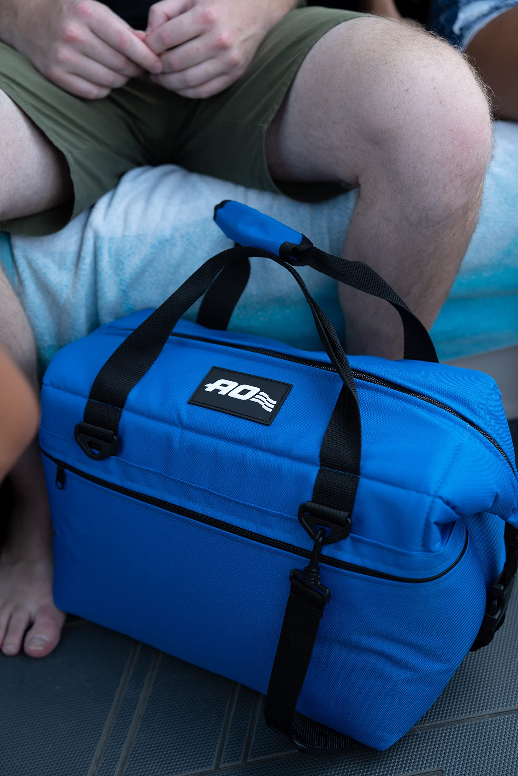 AO Coolers Backpack Soft Cooler - High-Density Insulation for 18 Cans, Lightweight & Leakproof, Perfect for Camping, Beach, Picnics & Outdoor Adventures (Black)