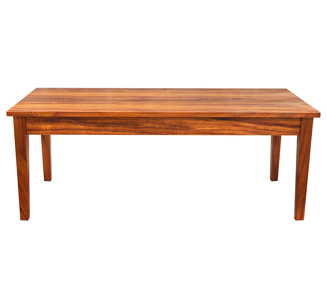 Premium Solid Wood Plantation Coffee Table - Rustic Farmhouse Style for Living Room, Lounge & Office - Eco-Friendly & Durable Home Decor