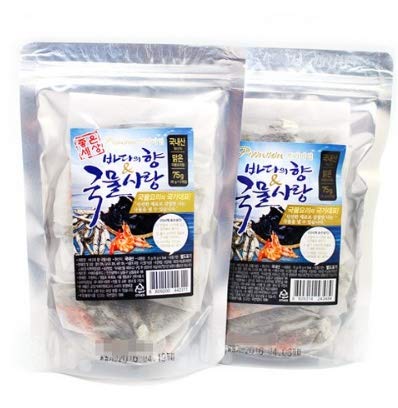 150g Premium Dried Anchovies, Kelp & Shrimp Tea Bags - Korean Soup Stock for Seafood Stew, Ramen & Homemade Broth | All-Natural Flavor Enhancer