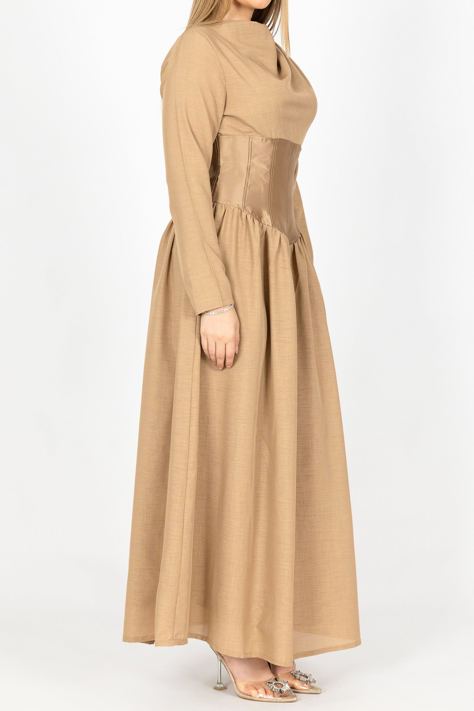 Cleopatra Maxi Dress for Women - Elegant Long Flowy Egyptian Style Gown - Perfect for Halloween, Cosplay, and Themed Parties