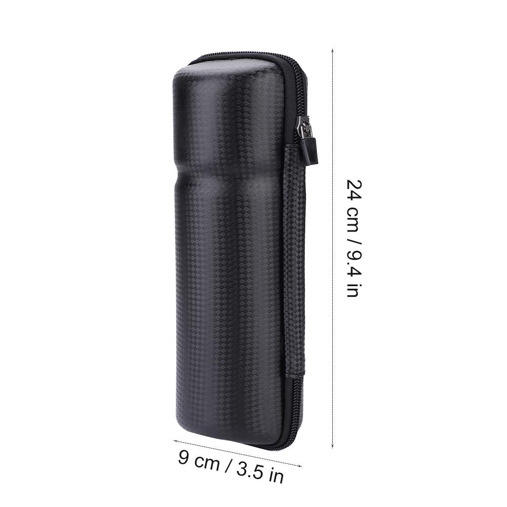 **Waterproof Bike Tool Bottle Cage - Hard Shell Storage Pouch for Mountain & Road Cycling - Carbon Black - Perfect for On-the-Go Repairs & Gear Storage**