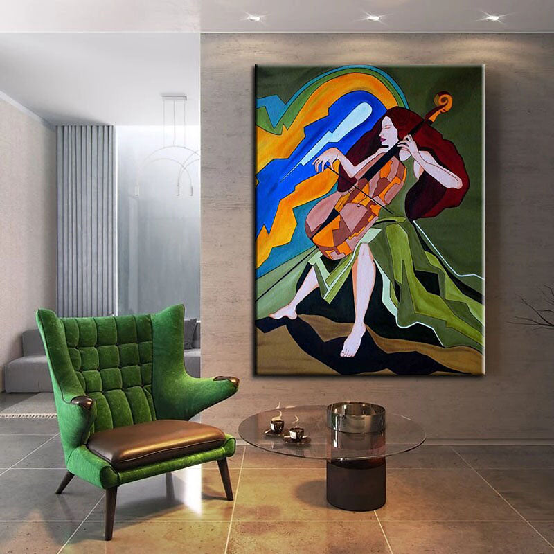 Celestial Cellist - Elegant Handcrafted Wooden Cello for Professional Musicians & Music Lovers | Perfect for Concerts, Recording Studios & Home Practice
