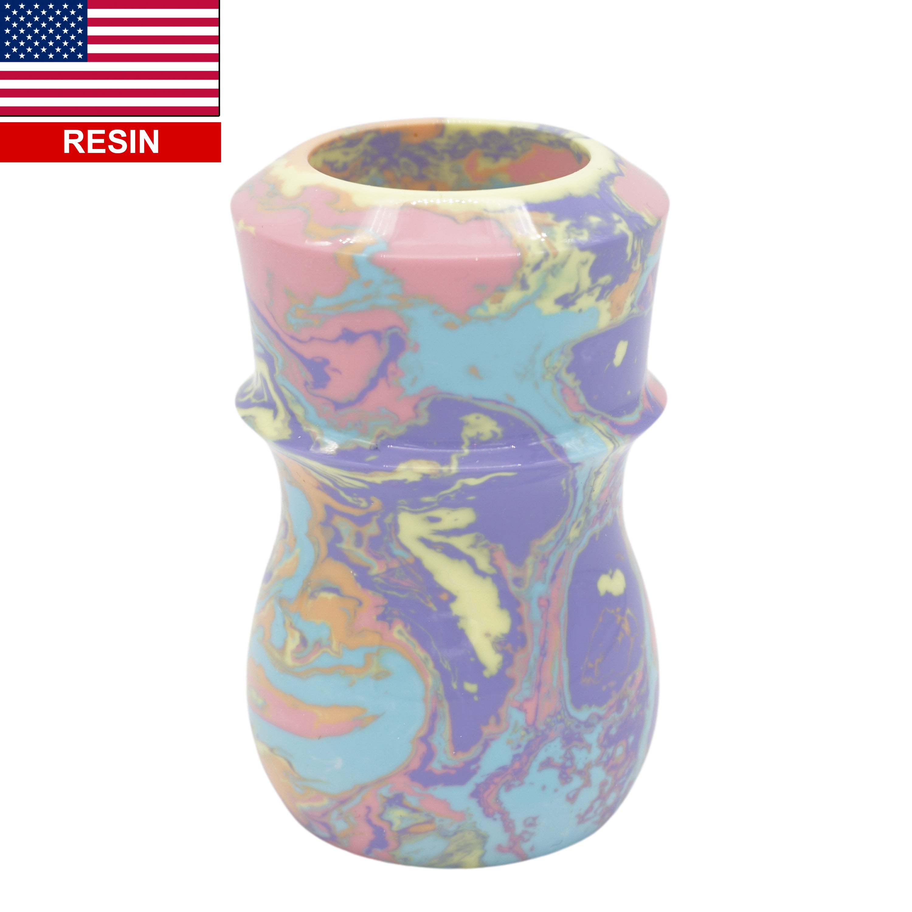 Pastel Spring Handmade Tye Dye Shaving Brush Handle - Fits 24mm & 26mm Knots - Perfect for Wet Shaving & Grooming Gifts