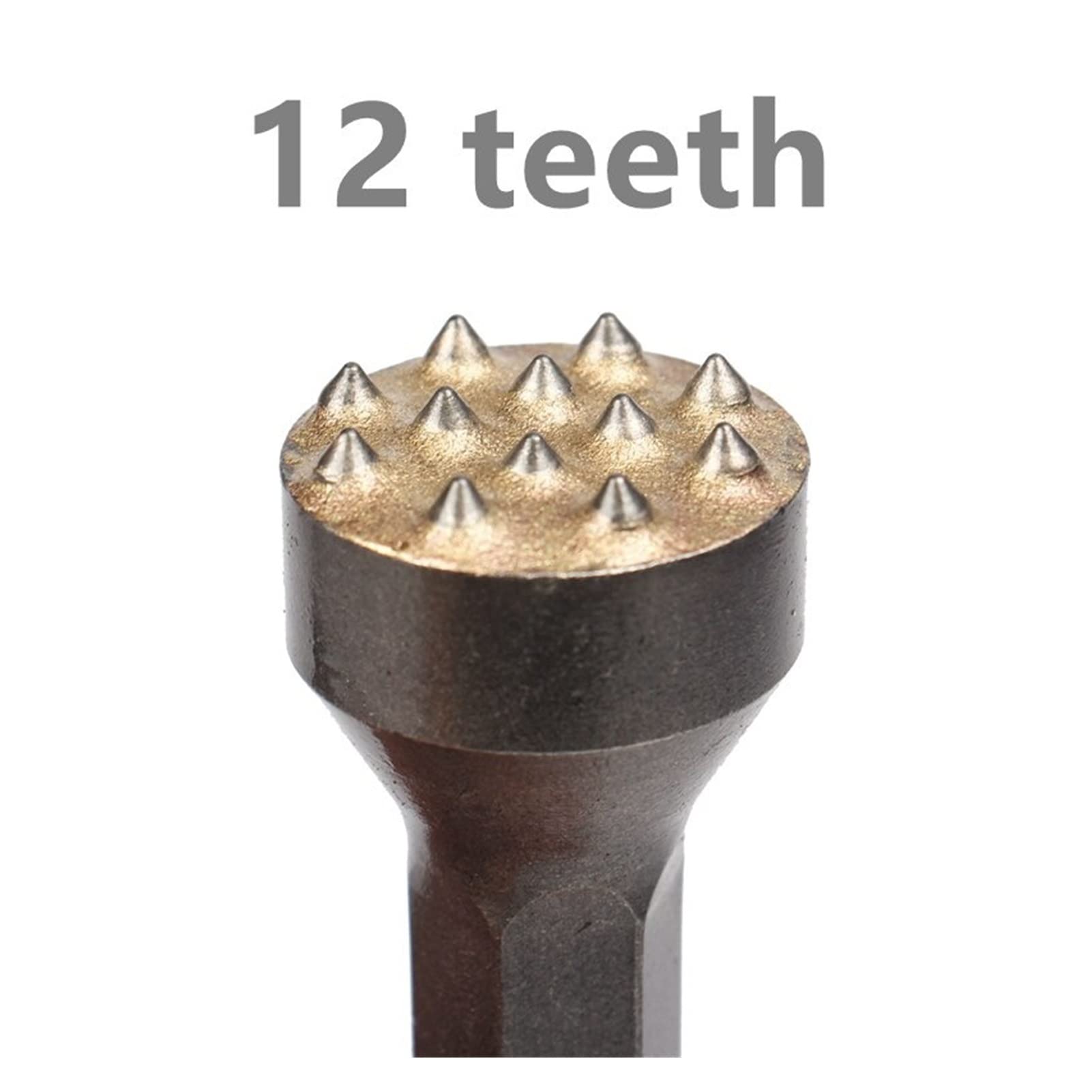Alloy Electric Flower Hammer Drill Bit Set - Flat, Round, Groove & Gouge Chisels (12mm Hole Diameter) for Gardening, Woodworking & DIY Floral Arrangements