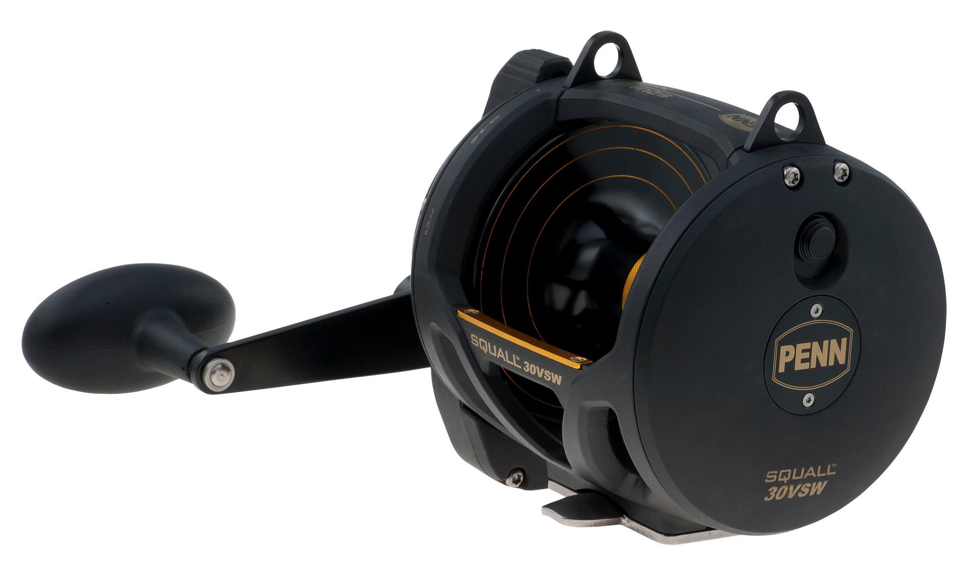 Squall® Lever Drag 2 Speed Conventional Fishing Reel - Saltwater & Freshwater Trolling Reel for Offshore & Inshore Fishing