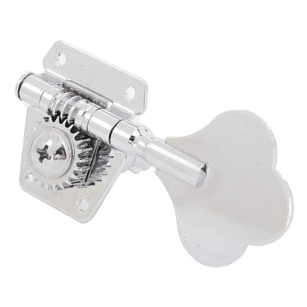 Premium Electric Bass Tuning Pegs - Open Gear Machine Heads with Smooth Tuning Keys for Precision Bass Guitar String Adjustment | Perfect for Live Performances, Studio Recording & Bass Maintenance