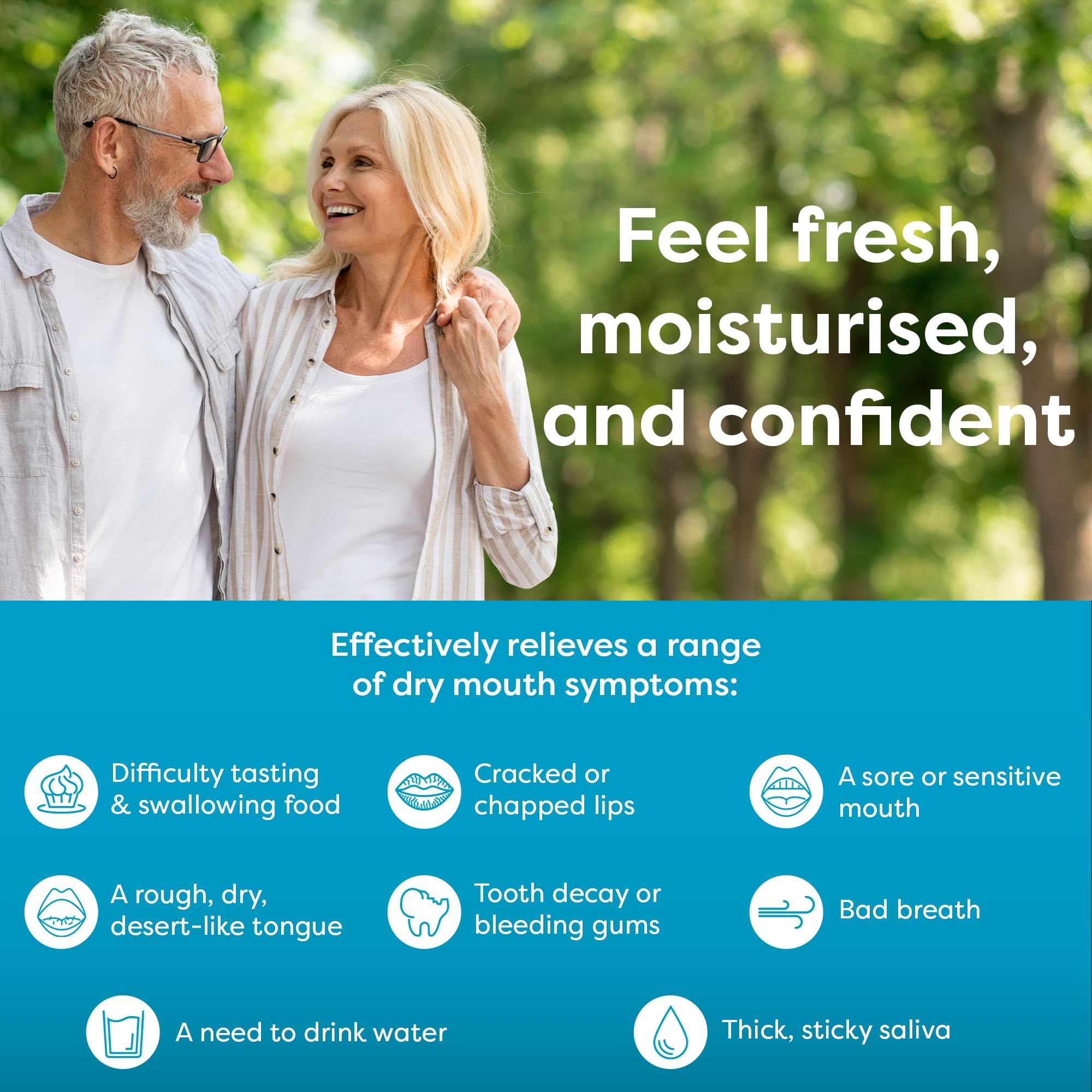 Oralieve Dry Mouth Relief Spray - Hydrating Moisturizer for Sore & Sensitive Mouth with Xylitol to Protect Teeth (50ml) | Ideal for Dry Mouth from Dehydration, Medication Side Effects & Nighttime Use