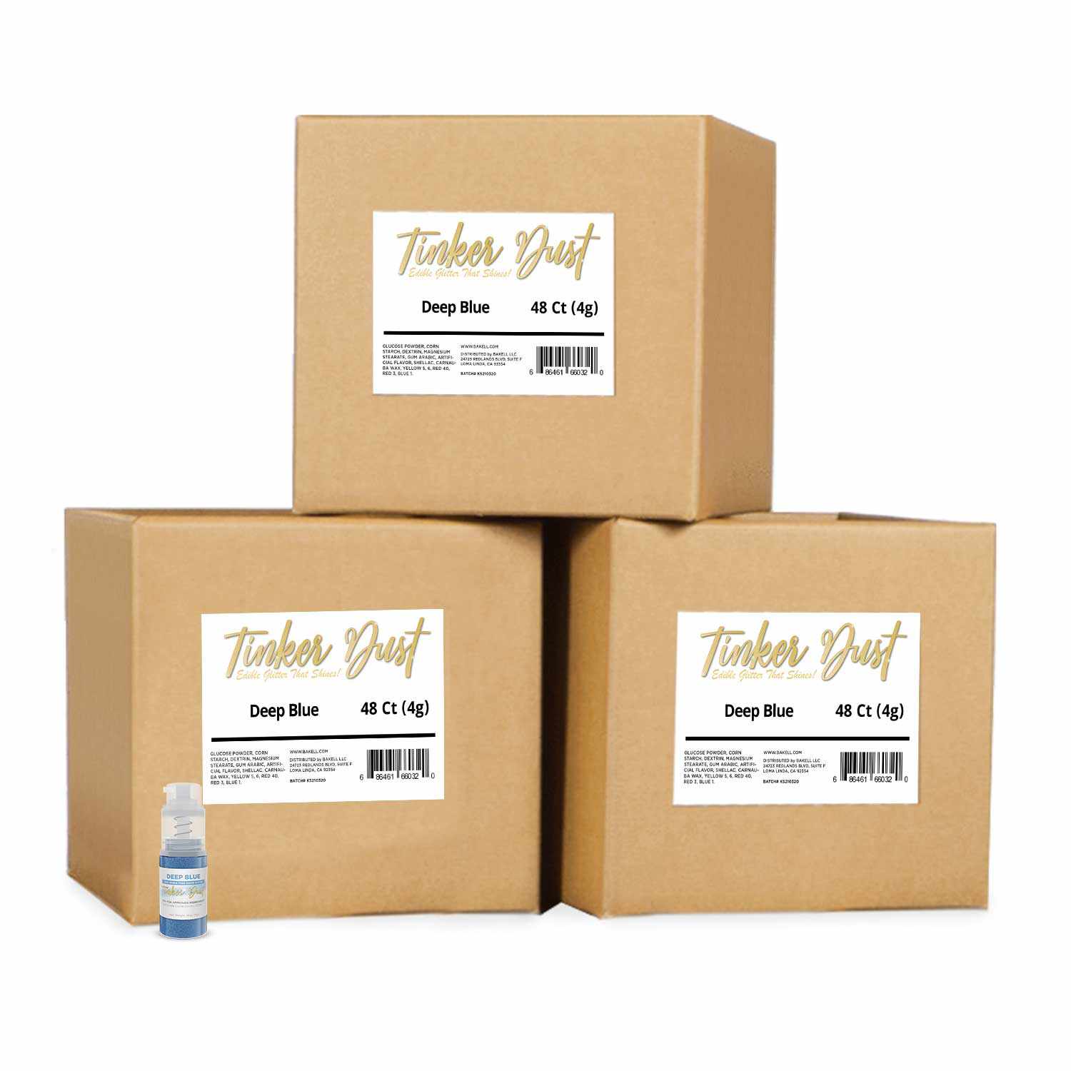 Deep Blue Tinker Dust® Glitter - 4g Spray Pump for Crafts, DIY Projects & Nail Art | Wholesale Bulk Glitter for Cosmetics, Resin Art & Party Decorations