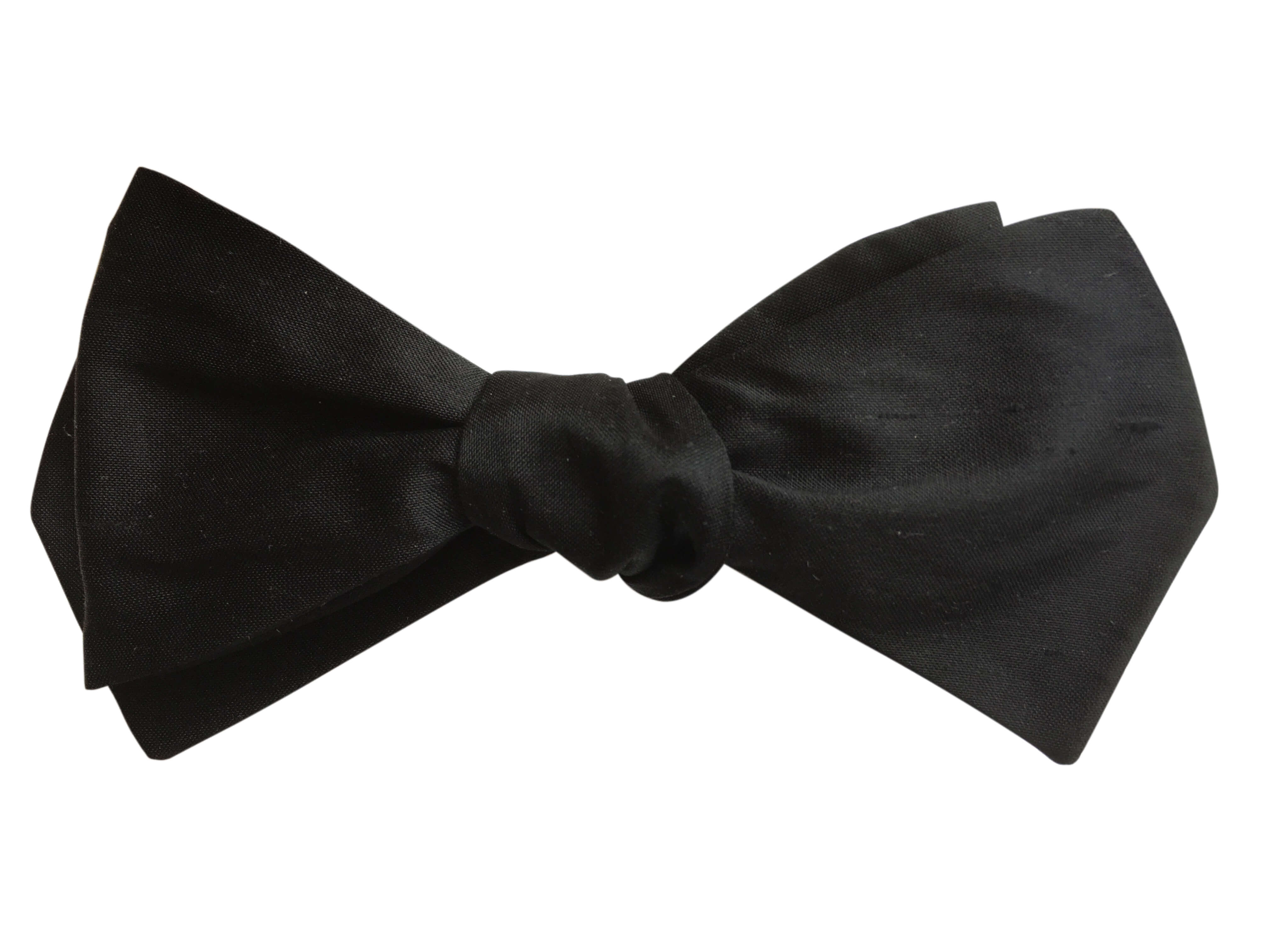 Elegant Traditional One Piece Fitted 'Diamond Point' Self Tie Bow Tie for Men - Perfect for Weddings, Prom, Formal Events & Vintage Style Outfits