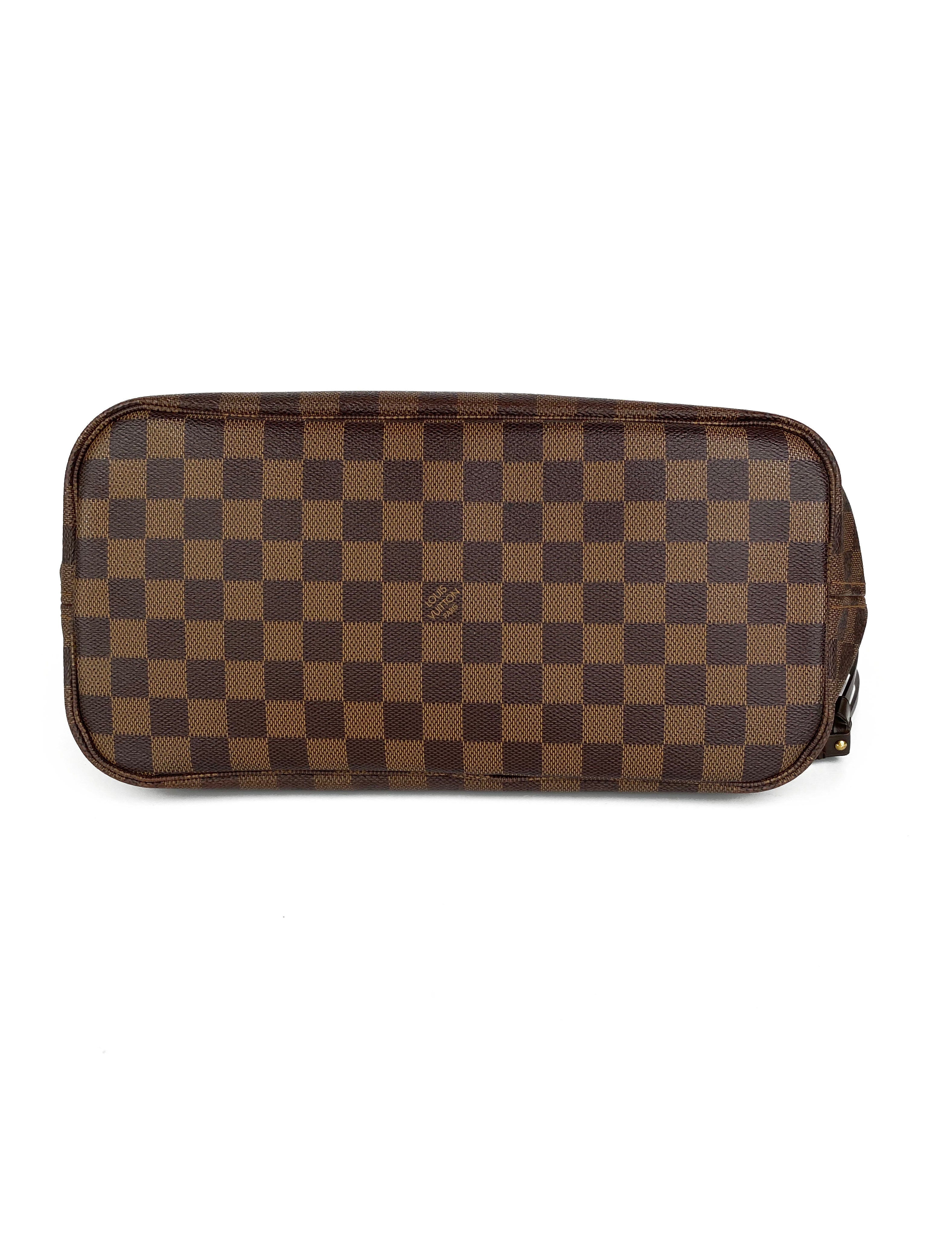 Louis Vuitton Damier Ebene Neverfull MM Tote Bag - Luxury Designer Handbag for Women, Perfect for Work, Travel & Everyday Use