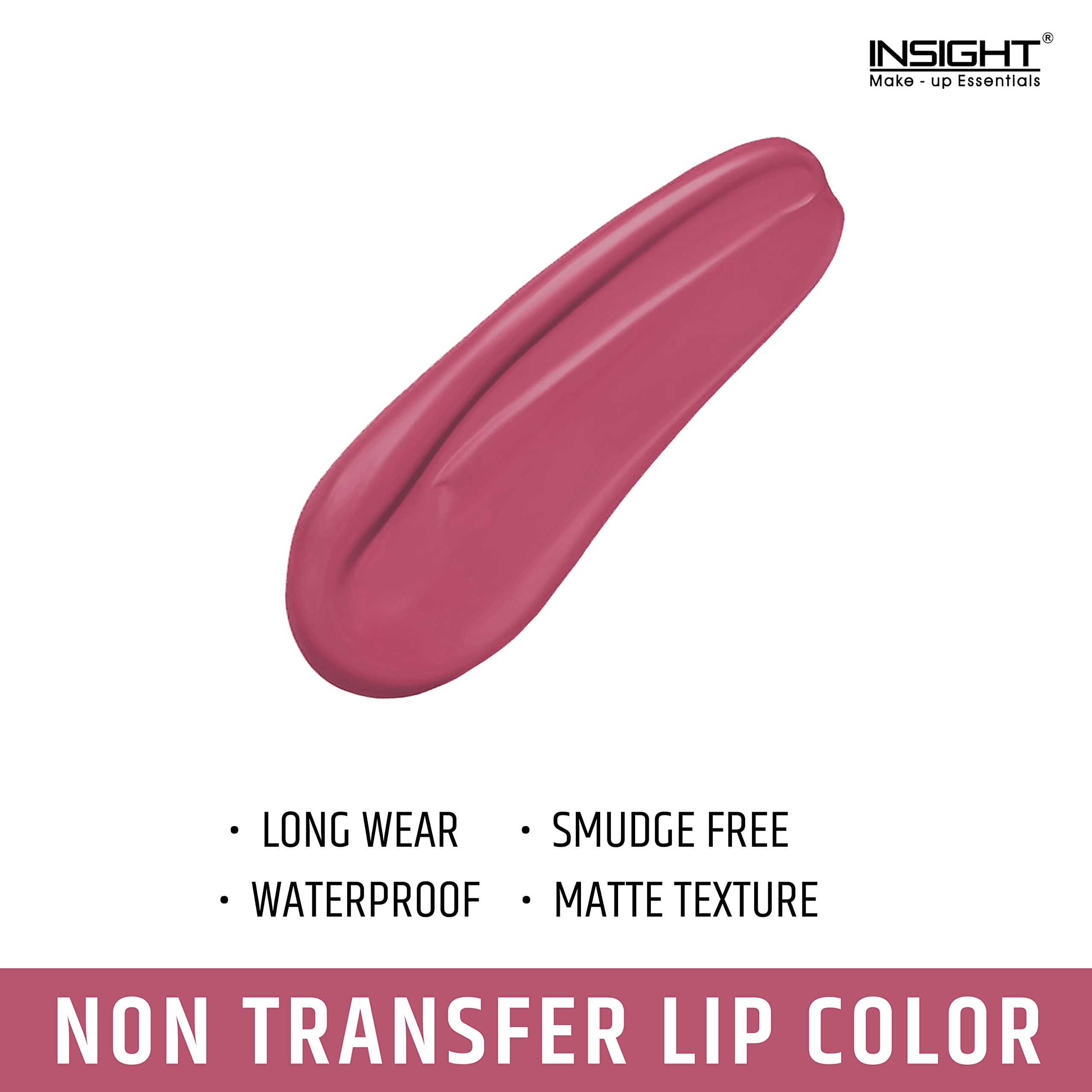 INSIGHT Non-Transfer Matte Lipstick Set - 4ml (01 Joyful & 25 Molten Pink) | Long-Lasting Matte Lip Color for Everyday Wear & Special Occasions