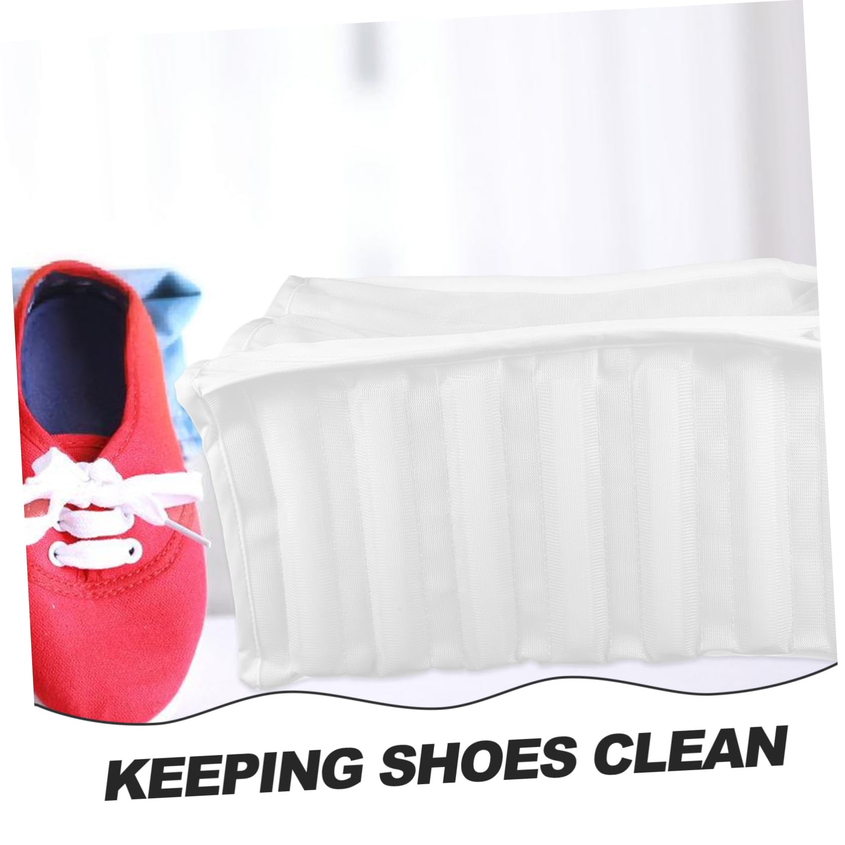 White Polyester Shoe Laundry Bag - Sneaker Wash Bag for Washing Machine & Dryer | Perfect for Gym Shoes, Running Sneakers & Sports Laundry