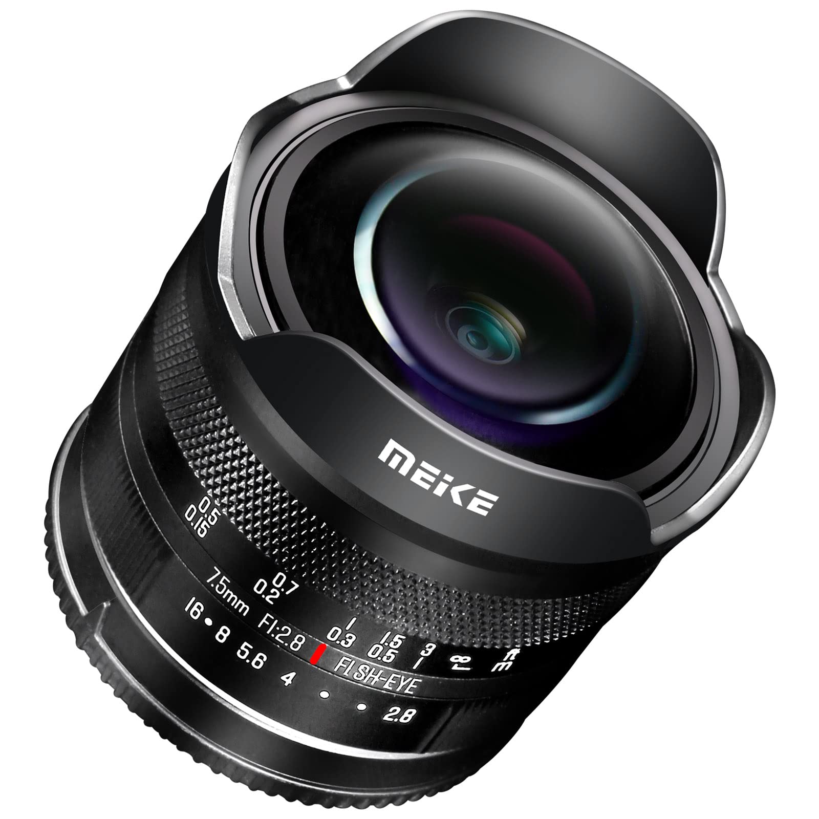 Meike 7.5mm f2.8 Ultra Wide Angle Manual Focus Fisheye Lens for Sony E Mount (A6400 A5000 A5100 A6000 A6100 A6300 A6500 A6600 A6700) - Perfect for Landscape, Architecture & Creative Photography