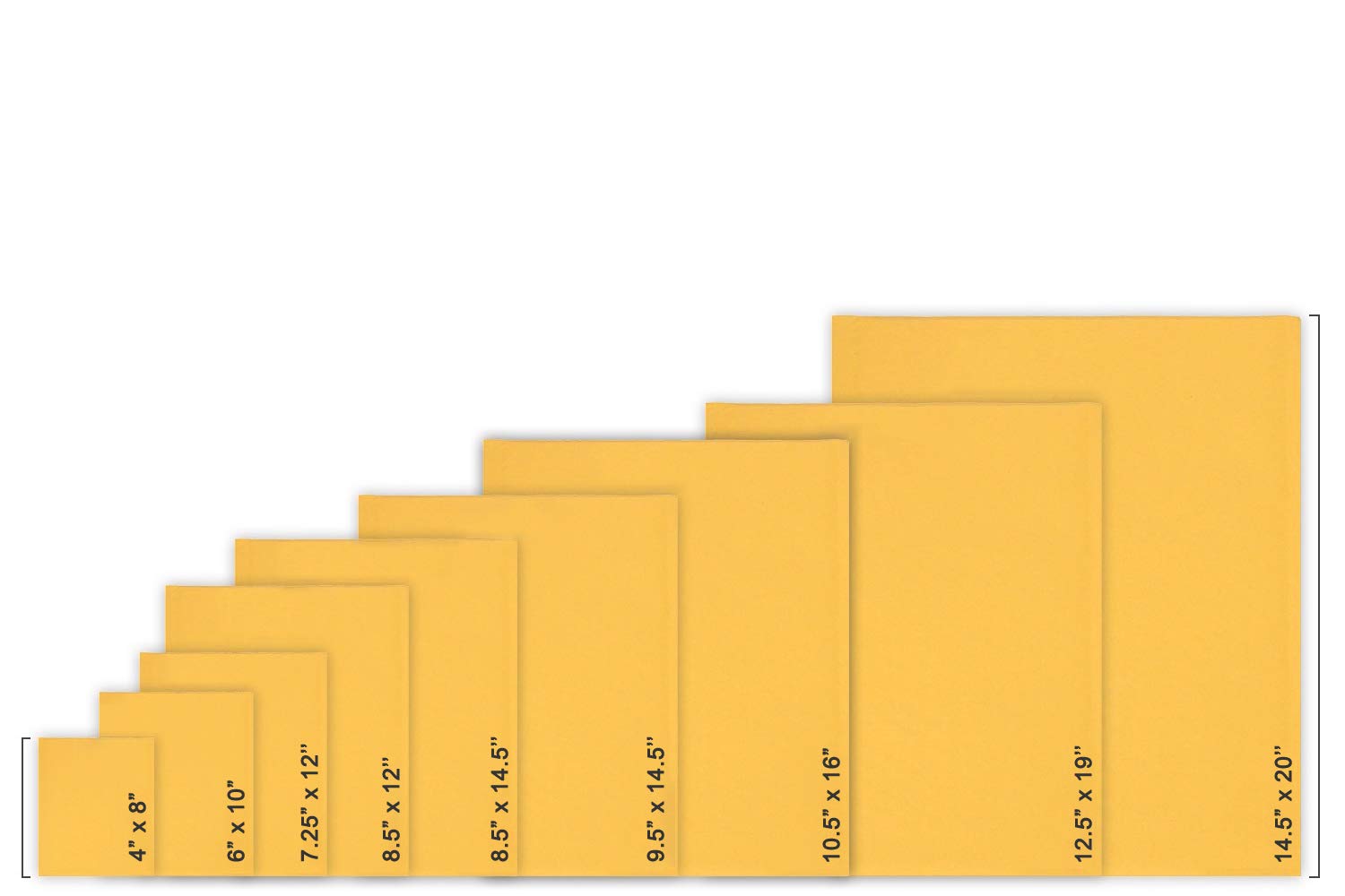Kraft Bubble Mailers 10.5x16 - 25 Pack for Shipping & Mailing